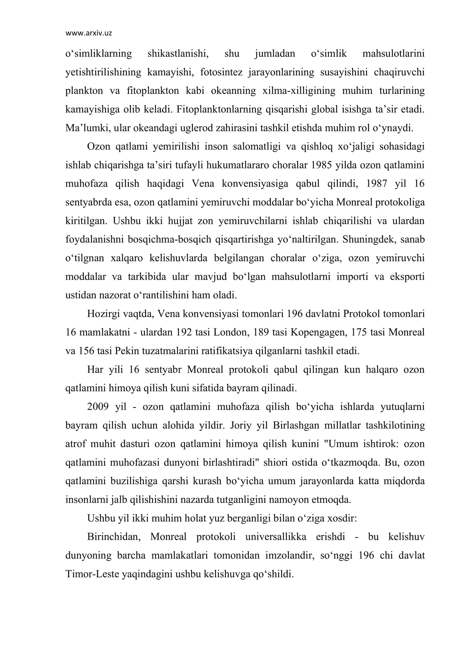 Ozon qatlami 2