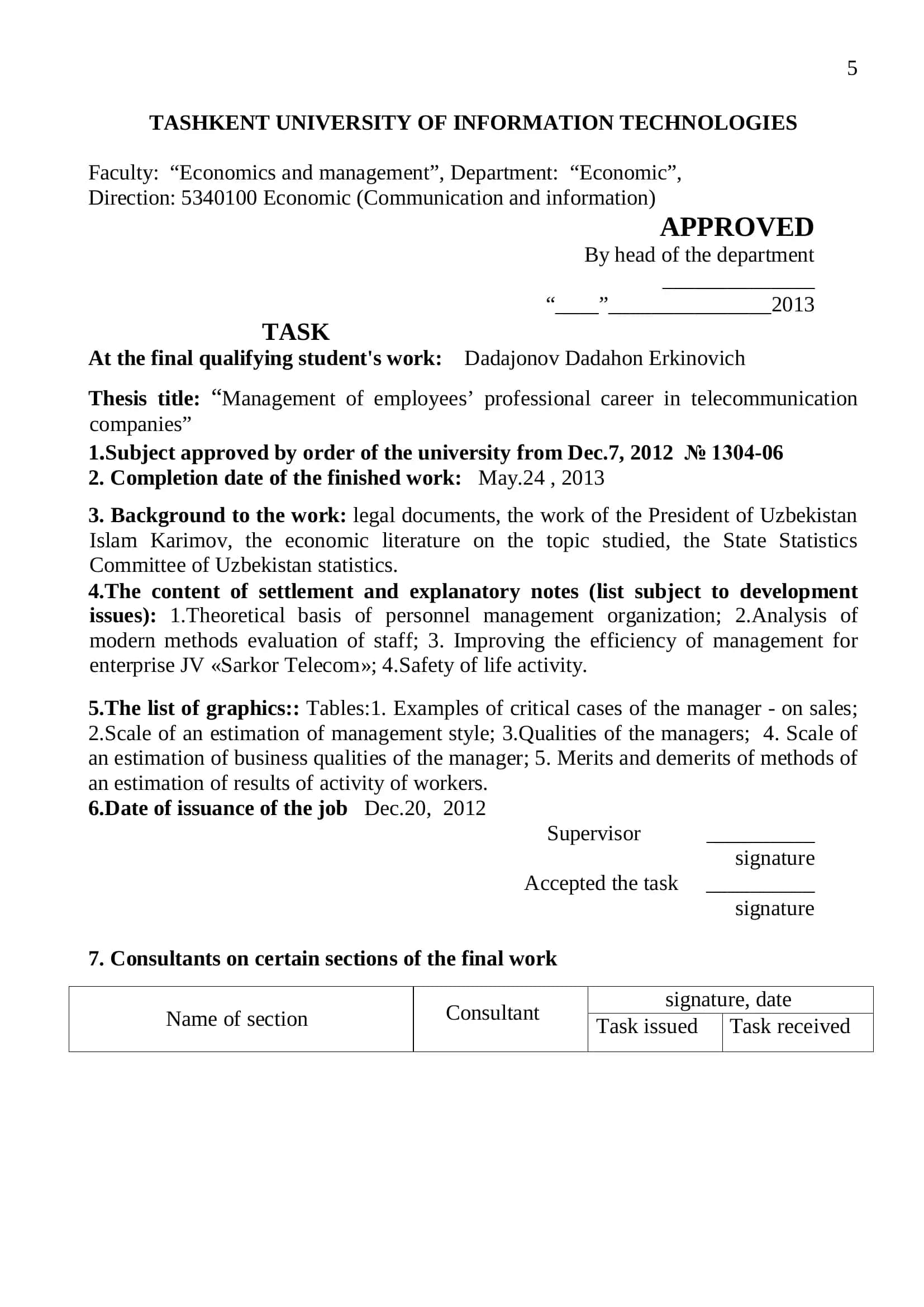 MANAGEMENT OF EMPLOYEES’ PROFESSIONAL CAREER IN TELECOMMUNICATION COMPANIES 2