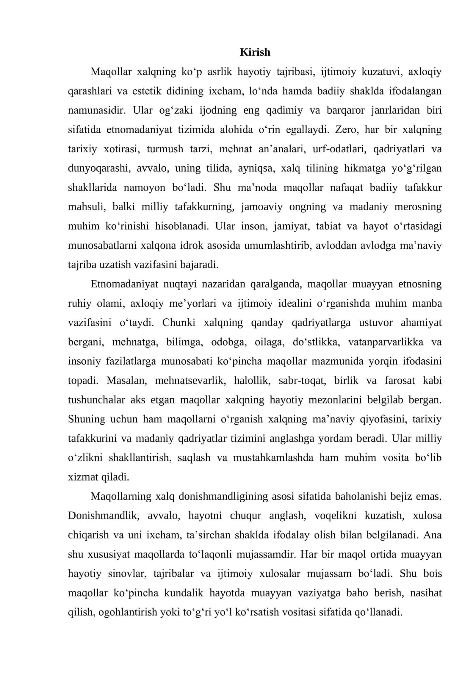 MAQOLLAR - XALQ DONISHMANDLIGINING ASOSI 2