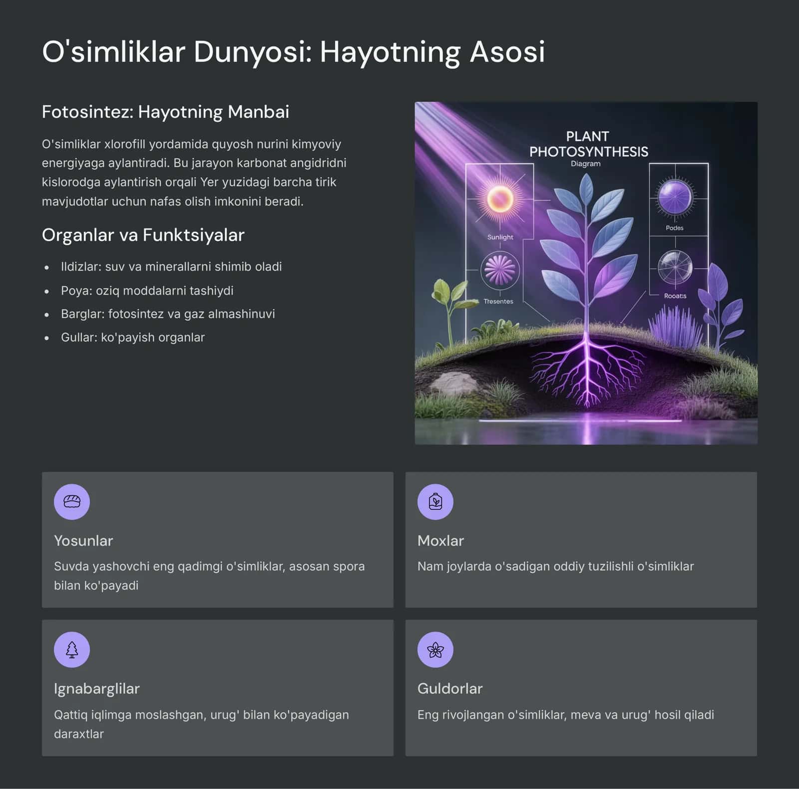 O'simliklar va Hayvonot 2