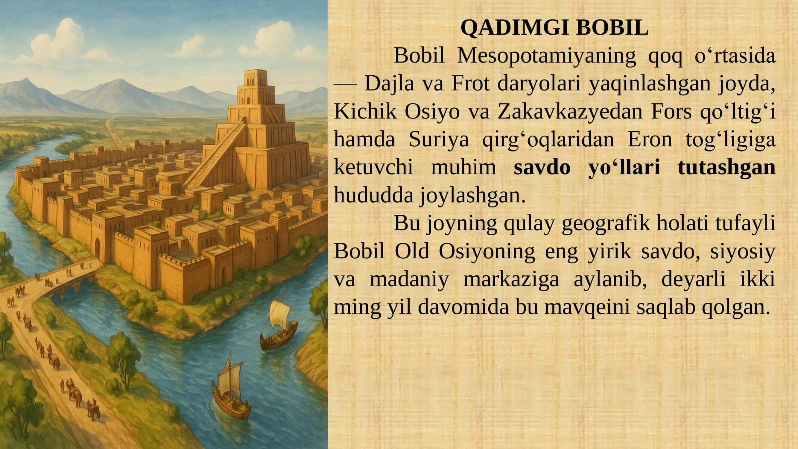 QADIMGI BOBIL SIVILIZATSIYASI 2