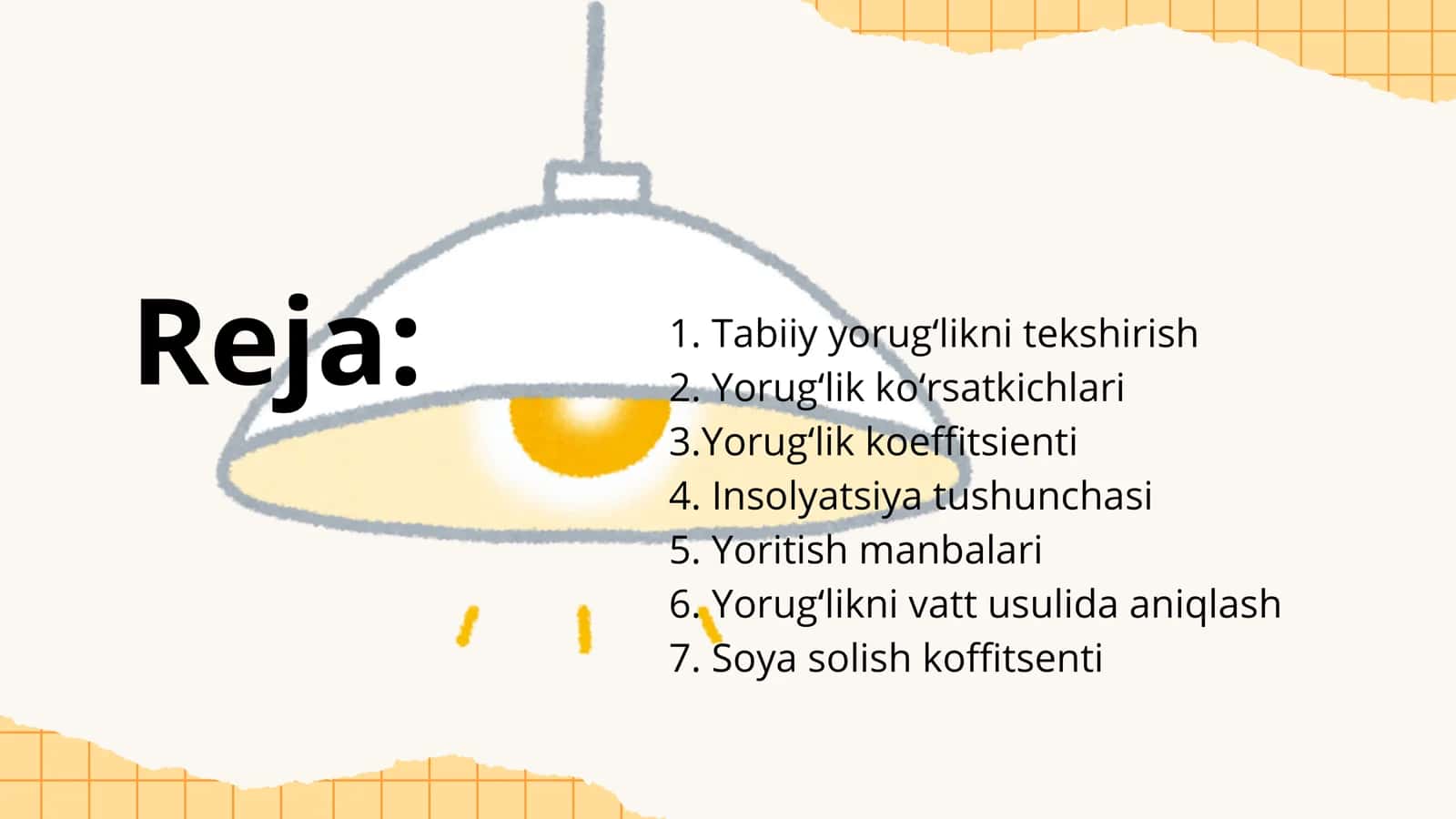 Kasalxona xonalari yoritilganligining ahamiyati 2