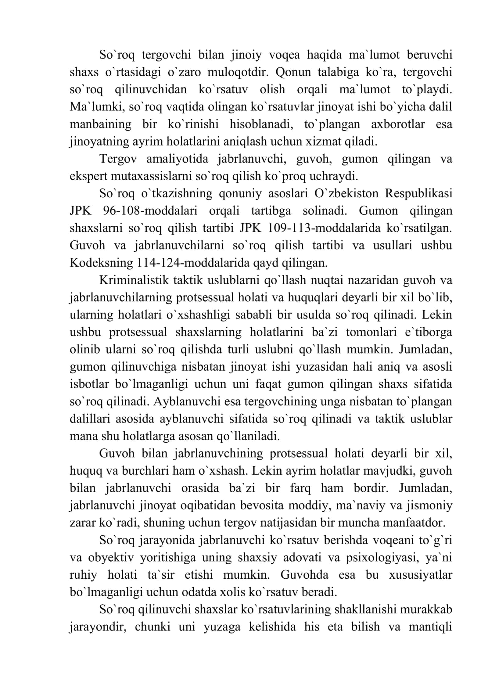 So`roq o`tkazish taktikasi 2