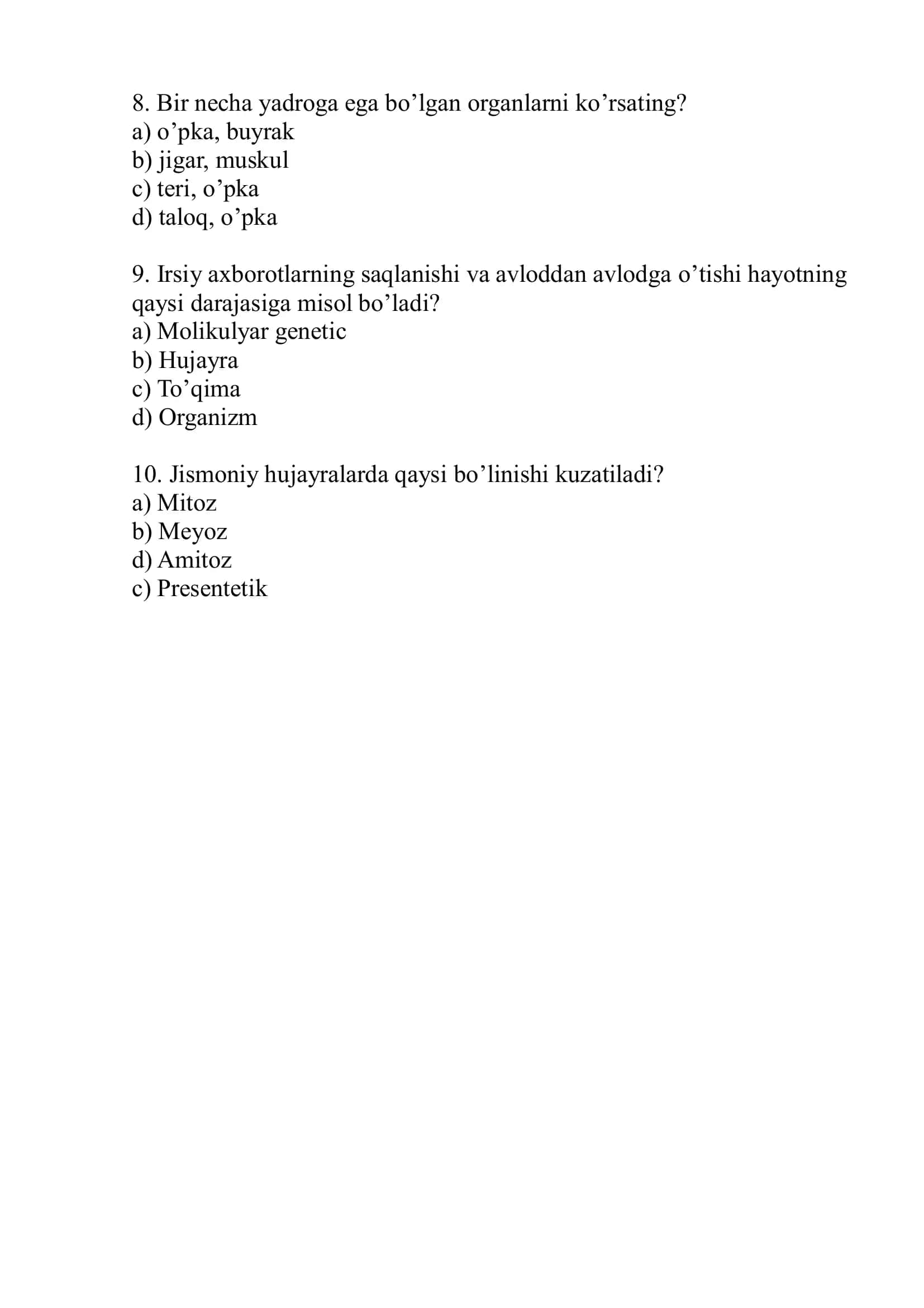 Tibbiy genetik 2