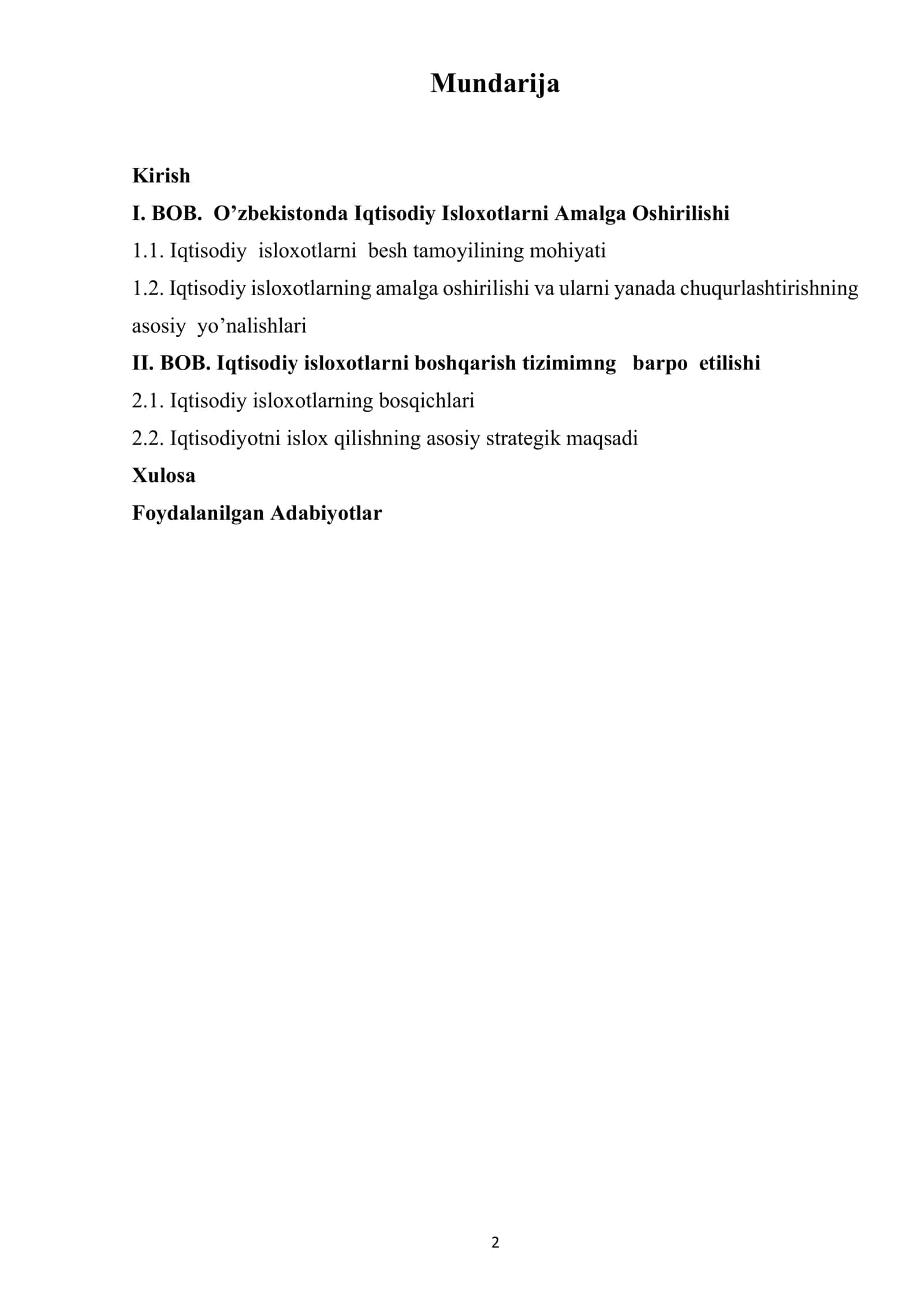 Iqtisodiy isloxotlarning besh tamoyili 2