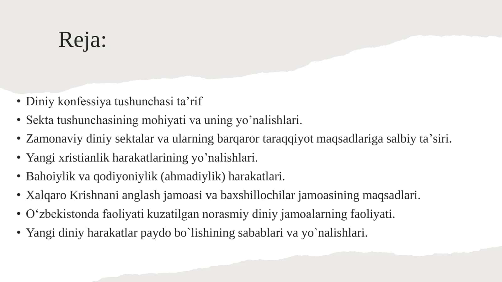 Globalizatsiya va din 2