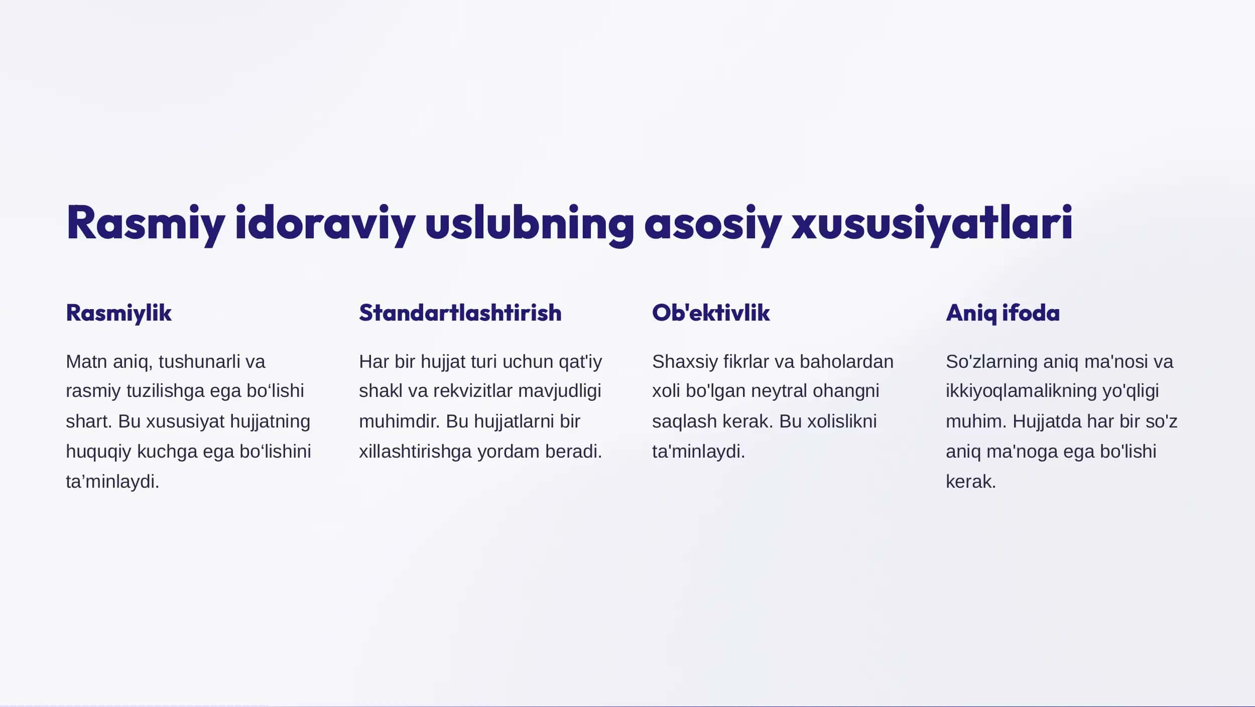 Rasmiy idoraviy uslub 2