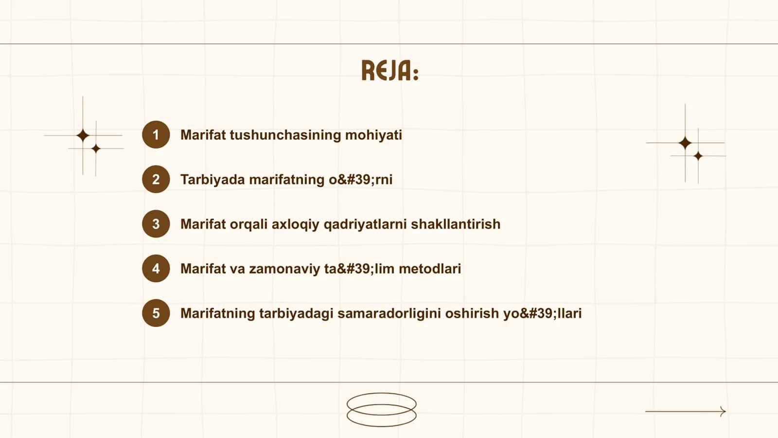 Marifatning tarbiyadagi ro’li 2