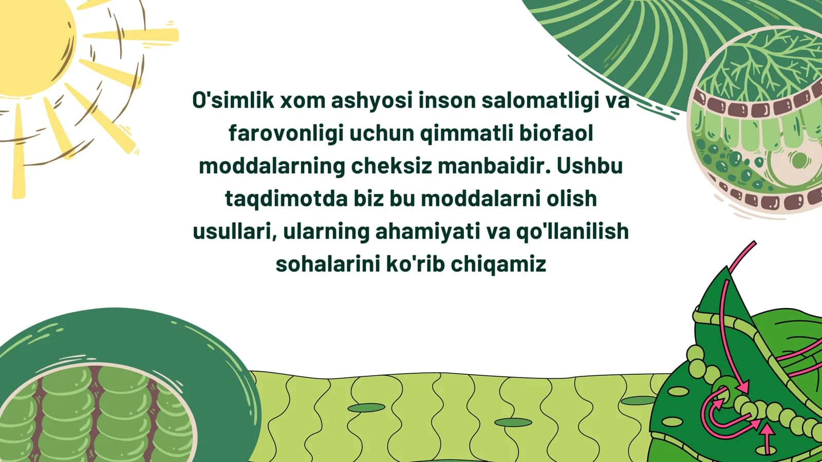 O'simlik xom ashyosidan 2