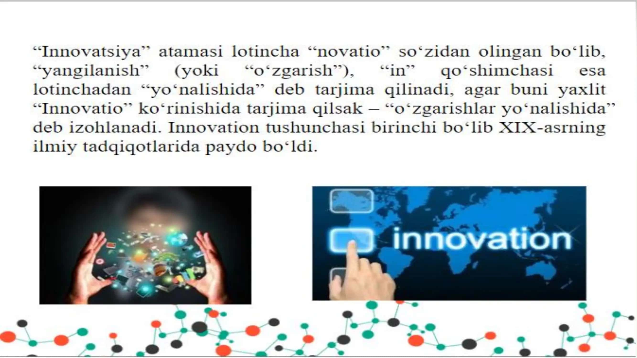 XXI ASR INNOVATSIYALARI 2