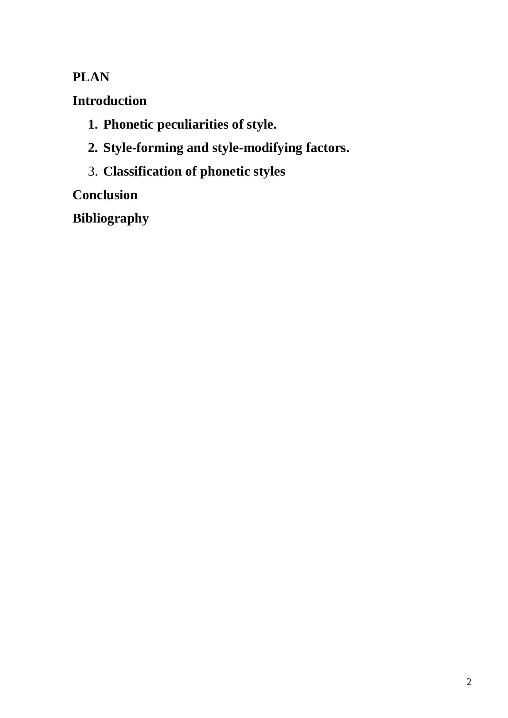 STYLE-FORMING AND STYLE MODIFYING FACTORS 2