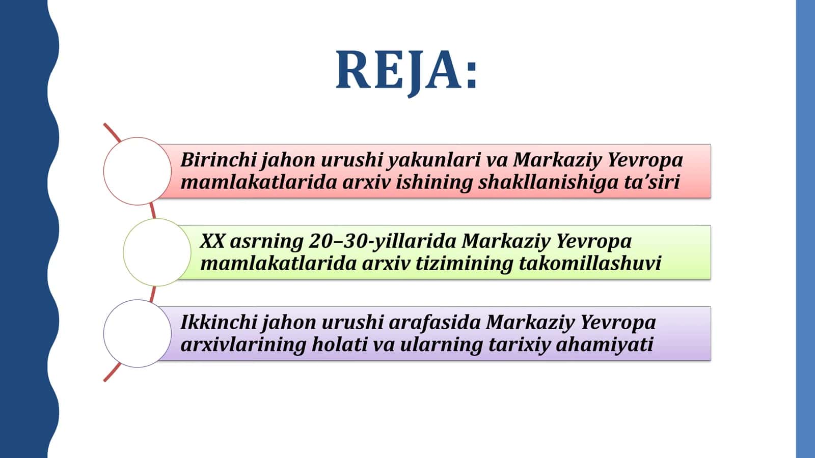 MARKAZIY YEVROPA MAMLAKATLARIDA BIRINCHI JAHON URUSHIDAN SONG ARXIV ISHI 2