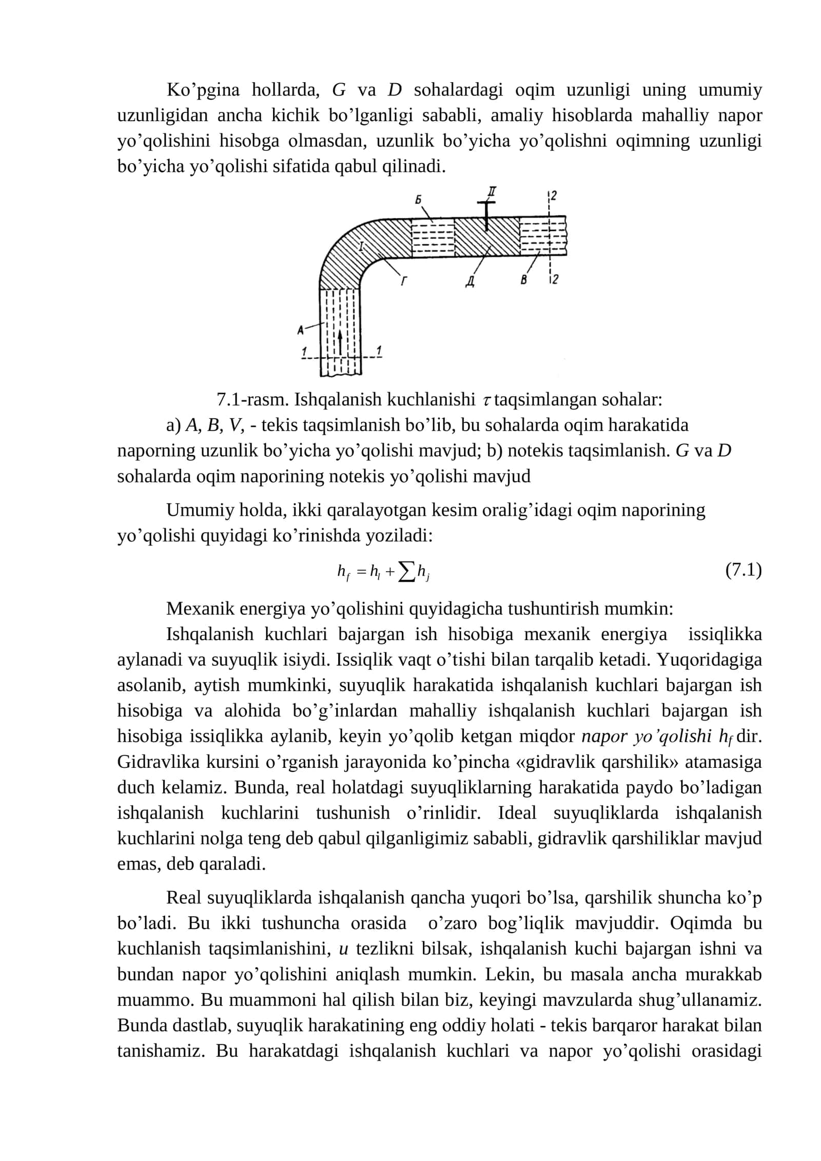 Quvurlarda bоsim yo’qоlishi 2