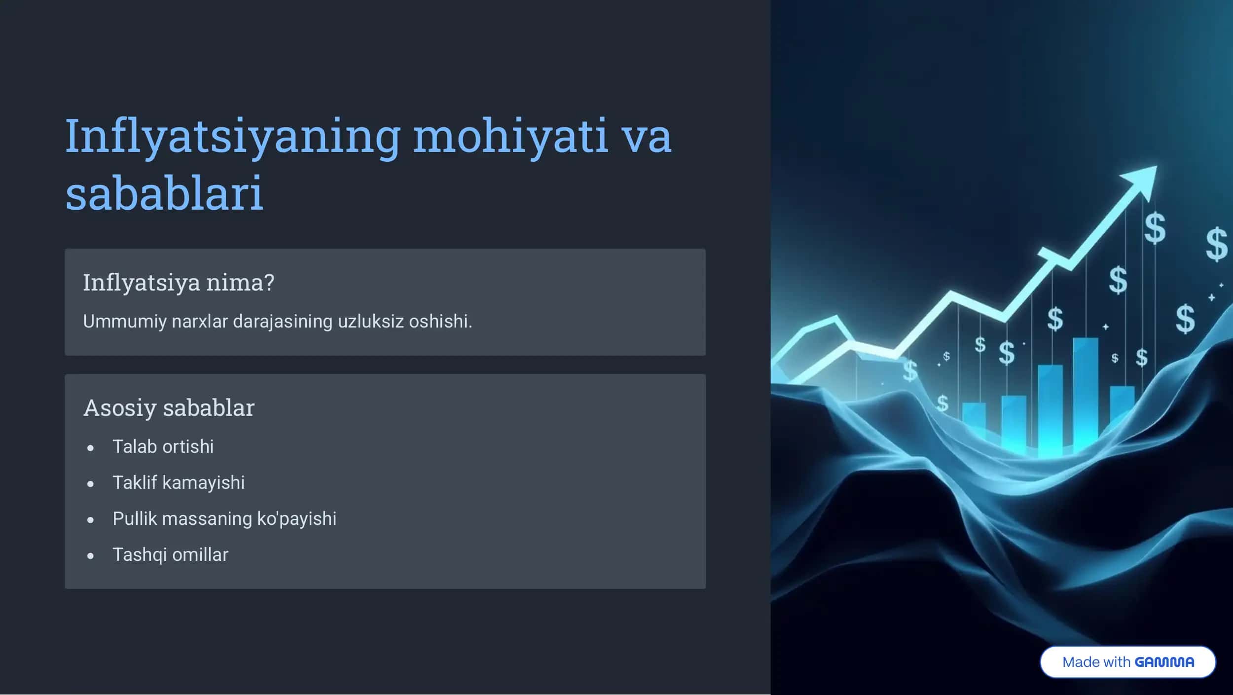 Inflyatsiya va unga qarshi kurashish yo'llari 2