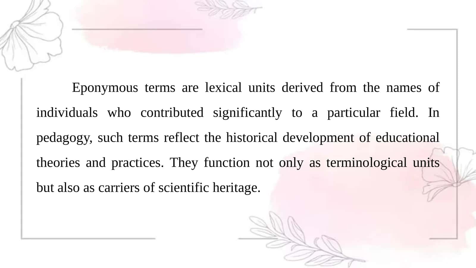 Semantic groups of eponymous pedagogical terms and their translation 2