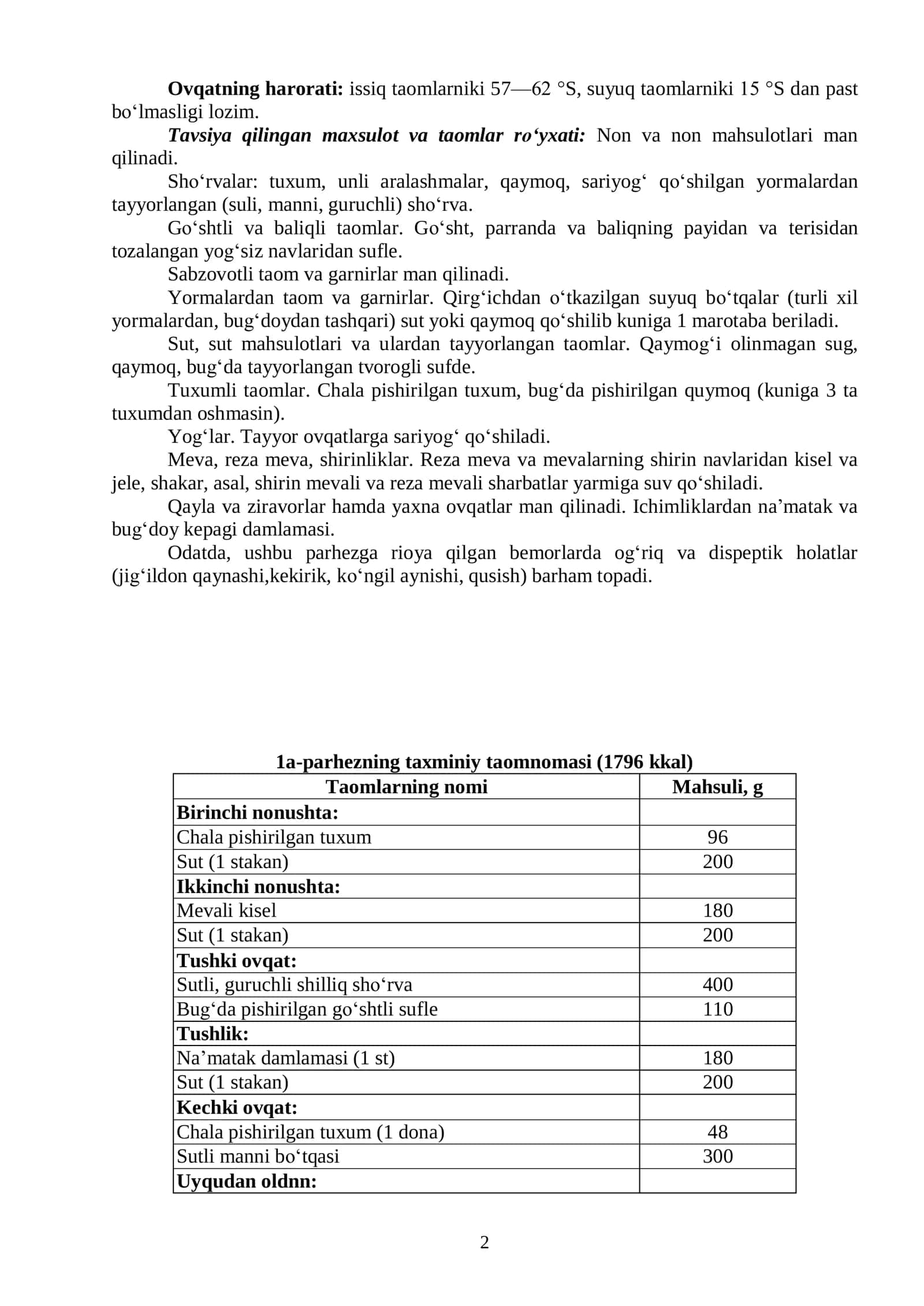 PARHEZ STOLLARI. DIETOTERAPIYA 2