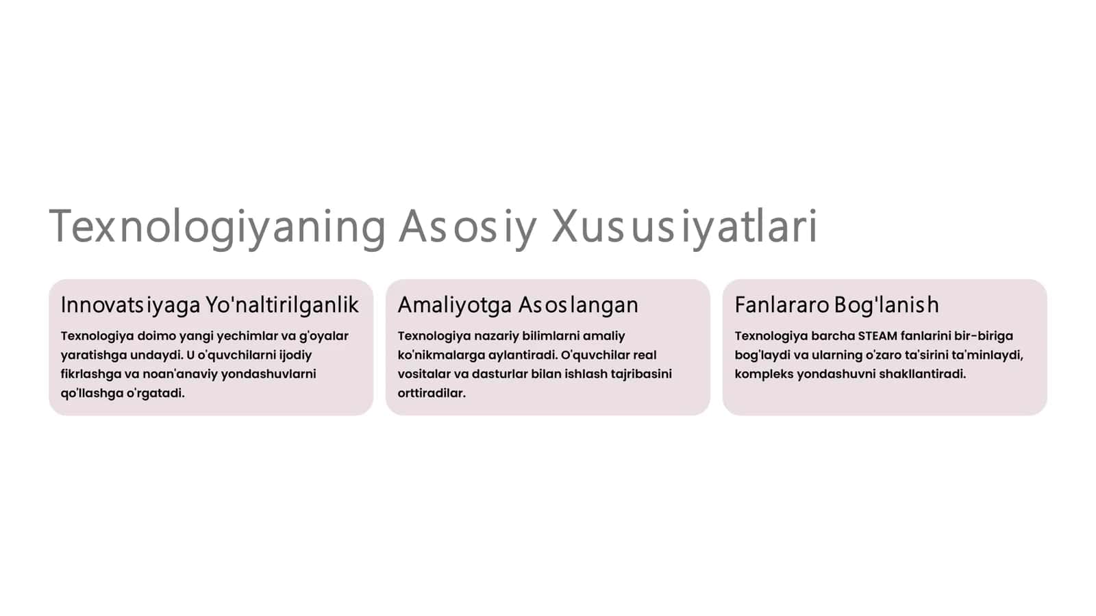 STE AM Texnologiyasida "Technology" va Uning O'ziga Xos Xususiyatlari 2