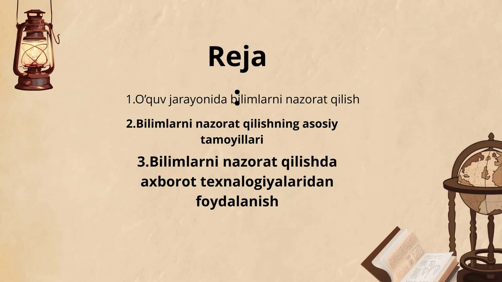 O'quv jarayonini nazorat qilish 2