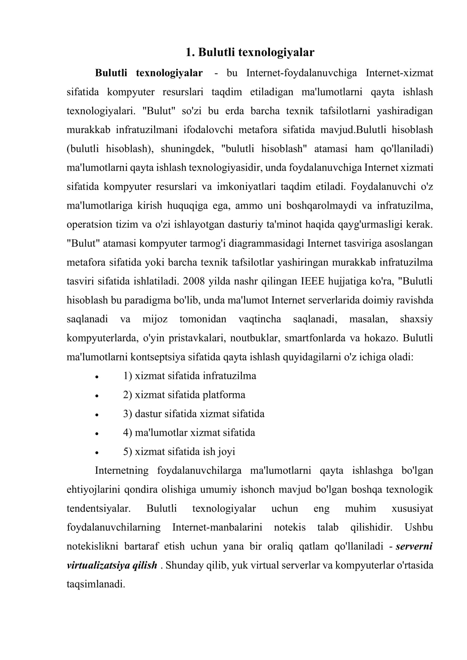 Iqtisodiyotda bulutli texnologiyalari va ahamiyati 2