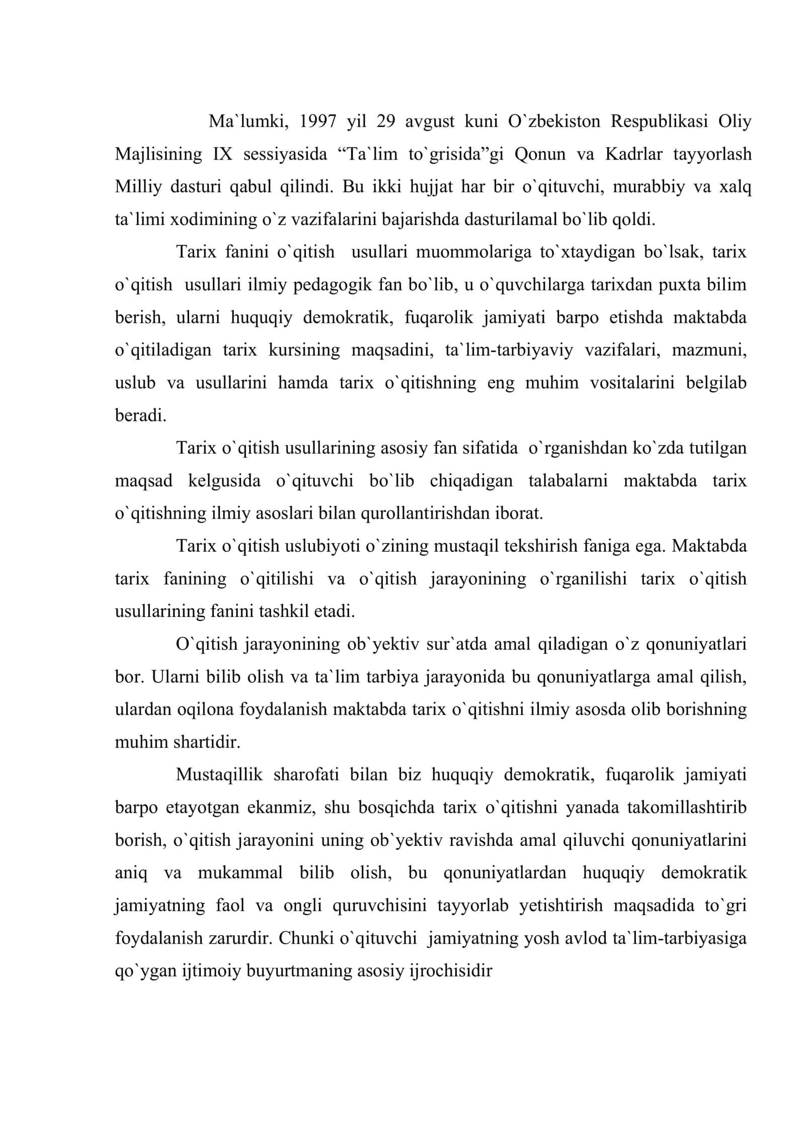 Tarix o`qitishning ko`rsatmali usuli 2