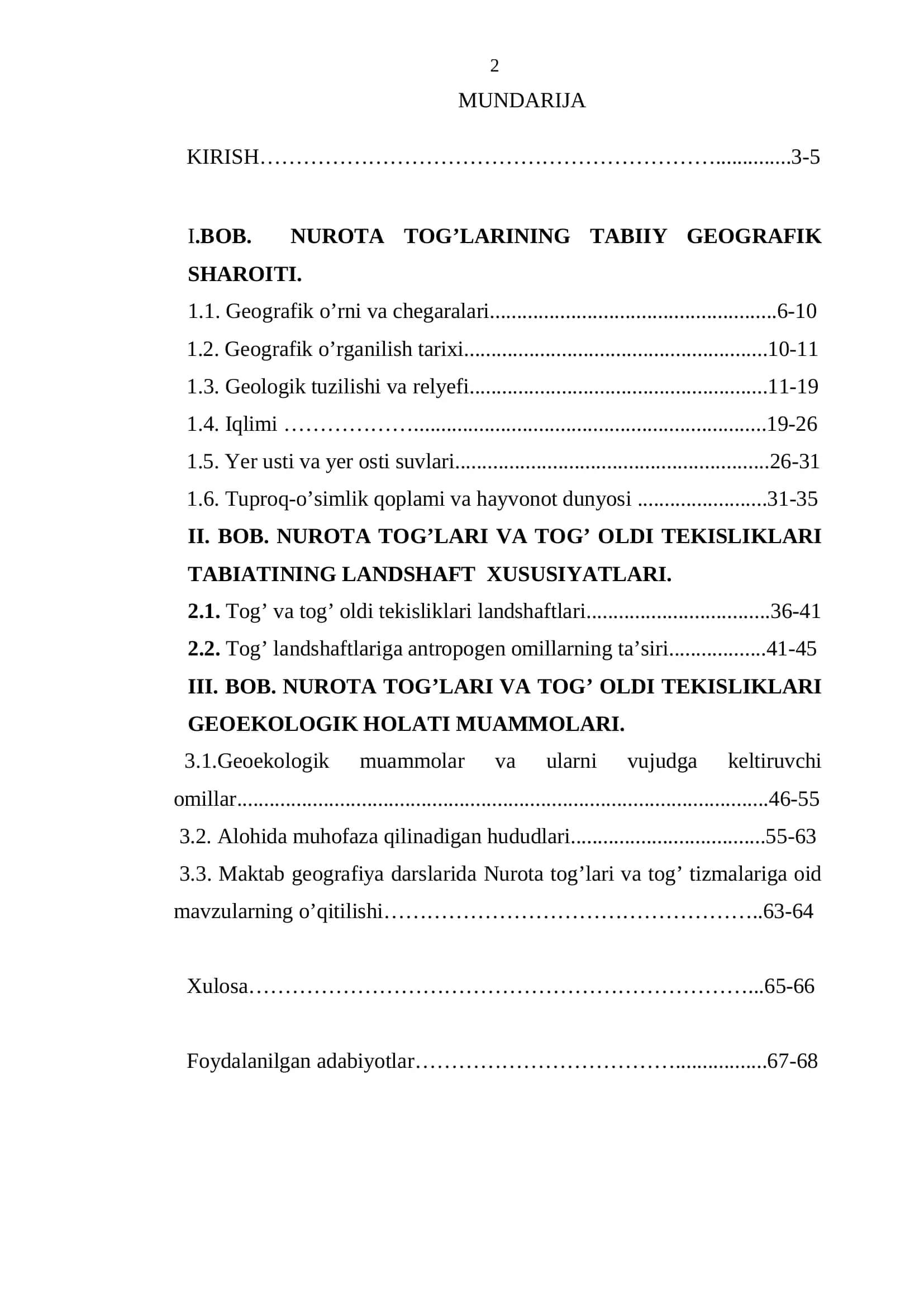 "Tabiatshunoslik va geografiya" fakulteti dekani 2