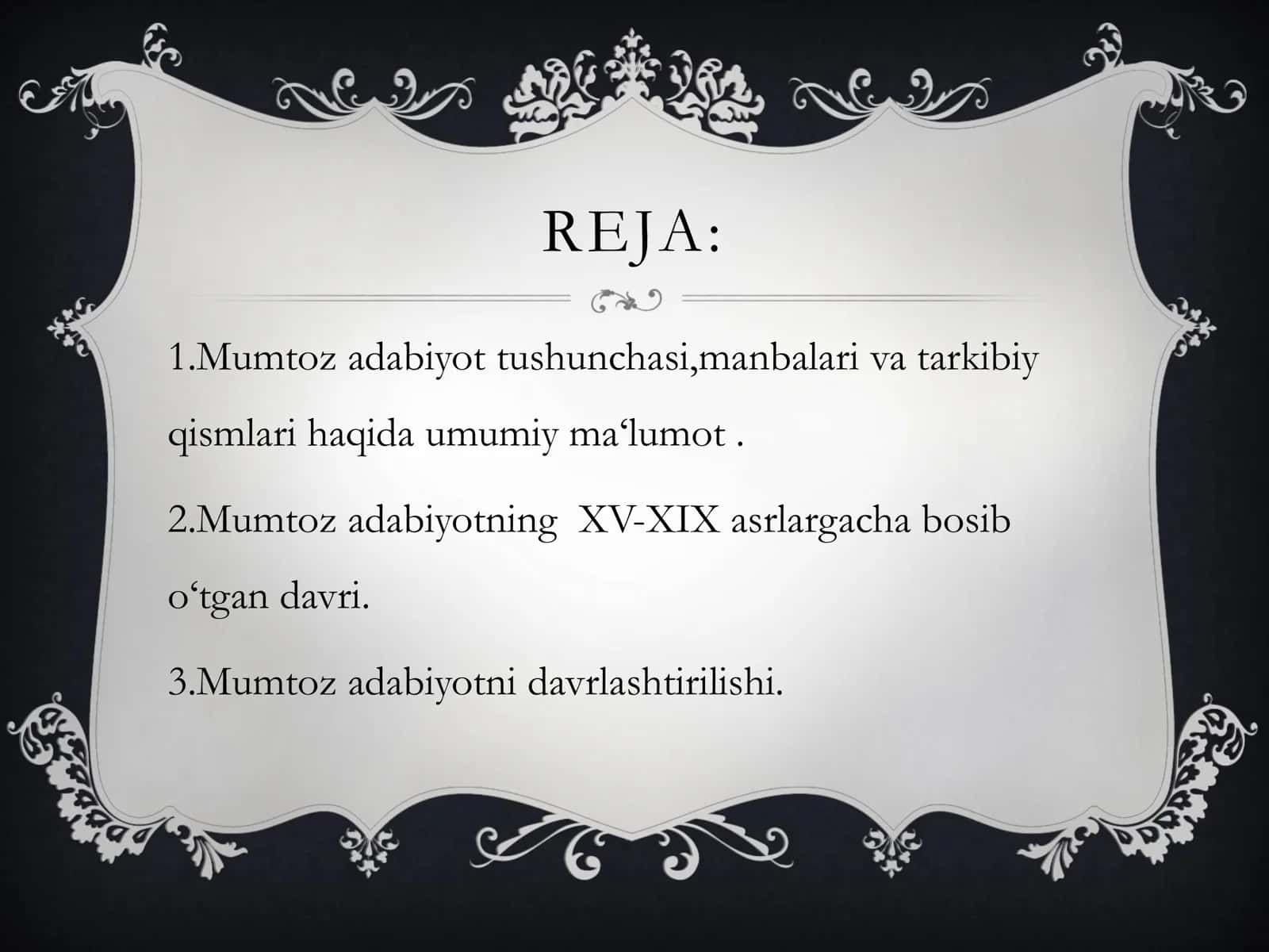 O‘zbek mumtoz adabiyoti tarixi 2