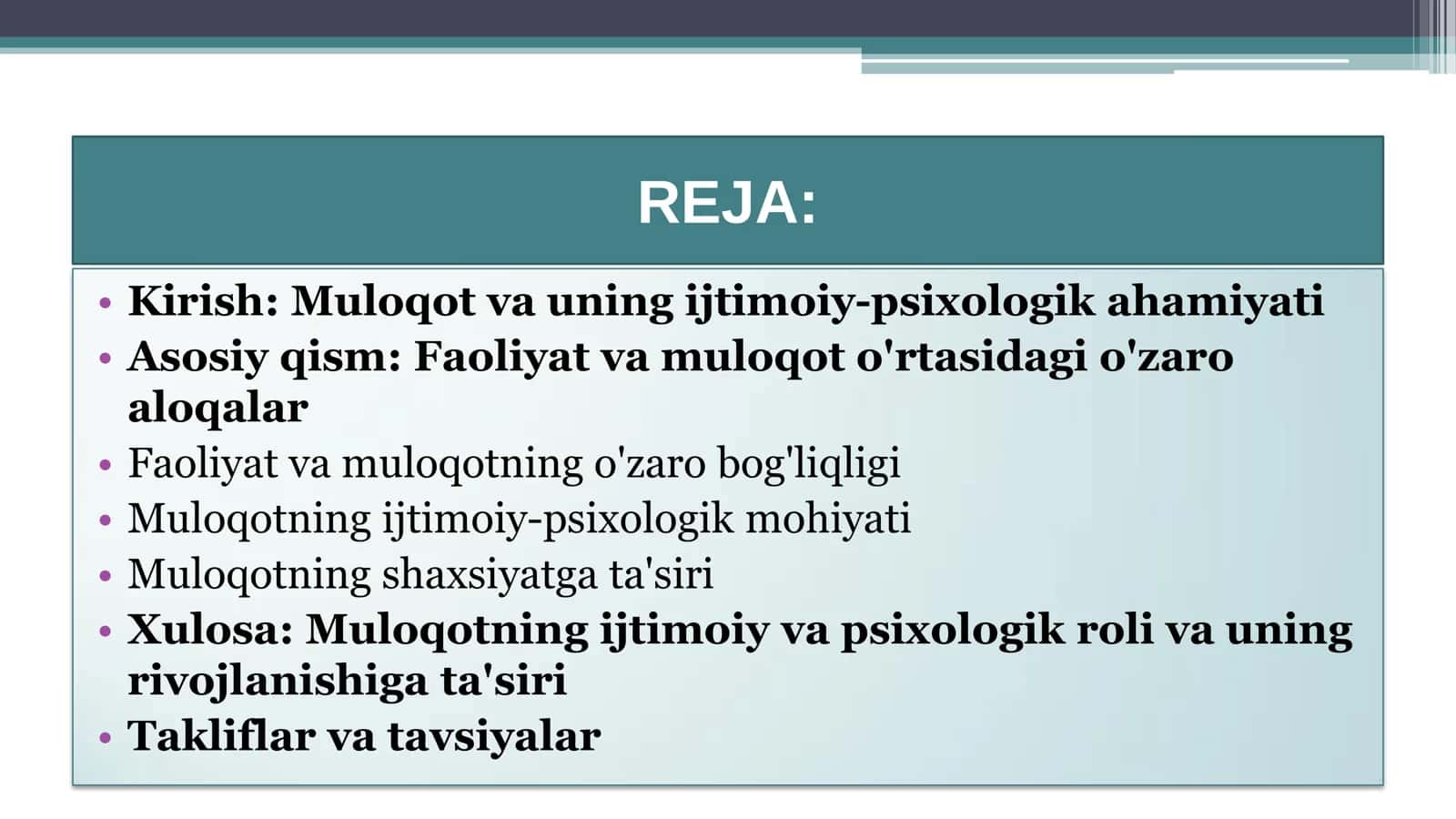 MULOQOT IJTIMOIY-PSIXOLOGIK HODISA 2
