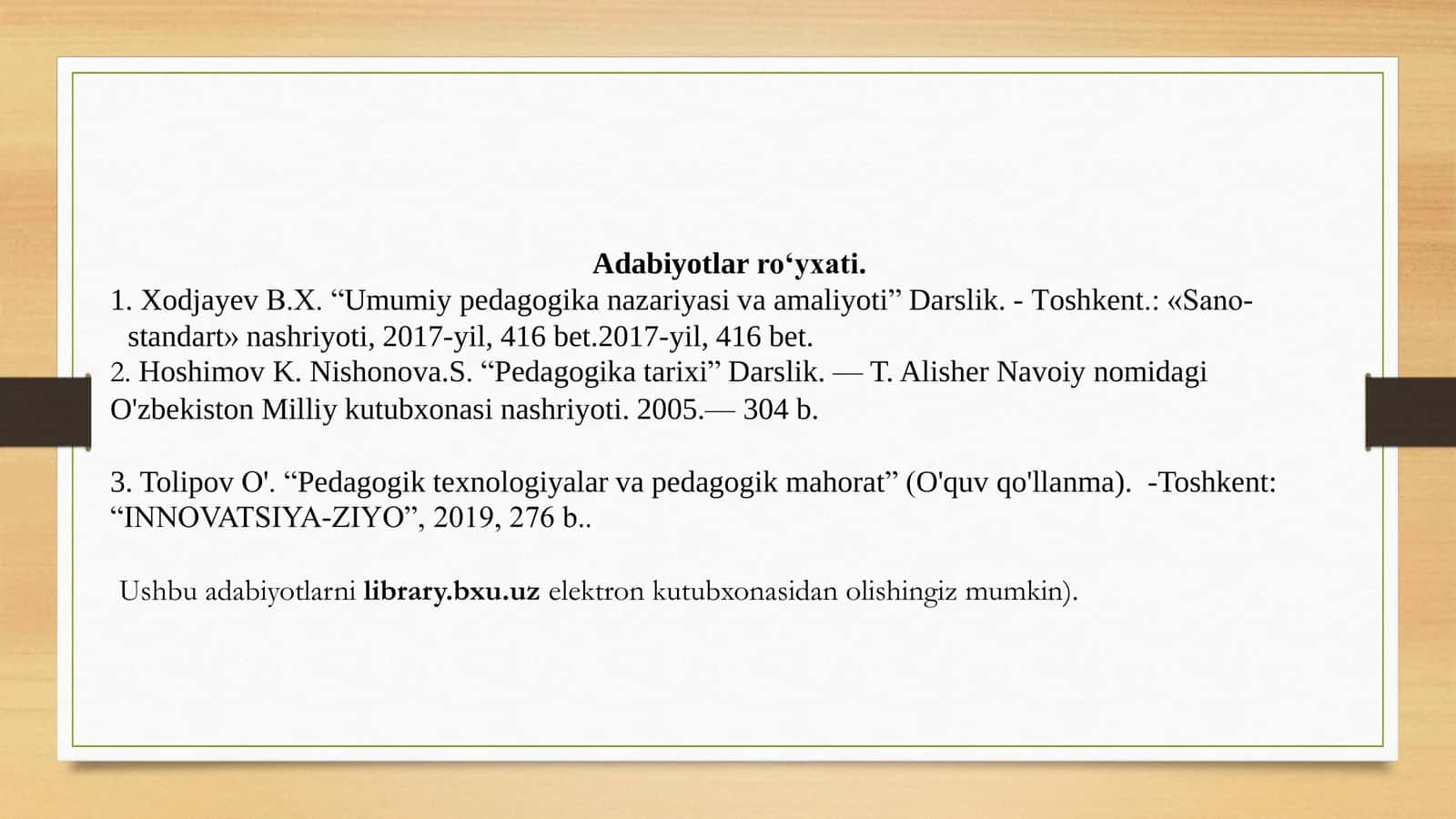 Pedagogik Takt va Pedagogik Etika 2