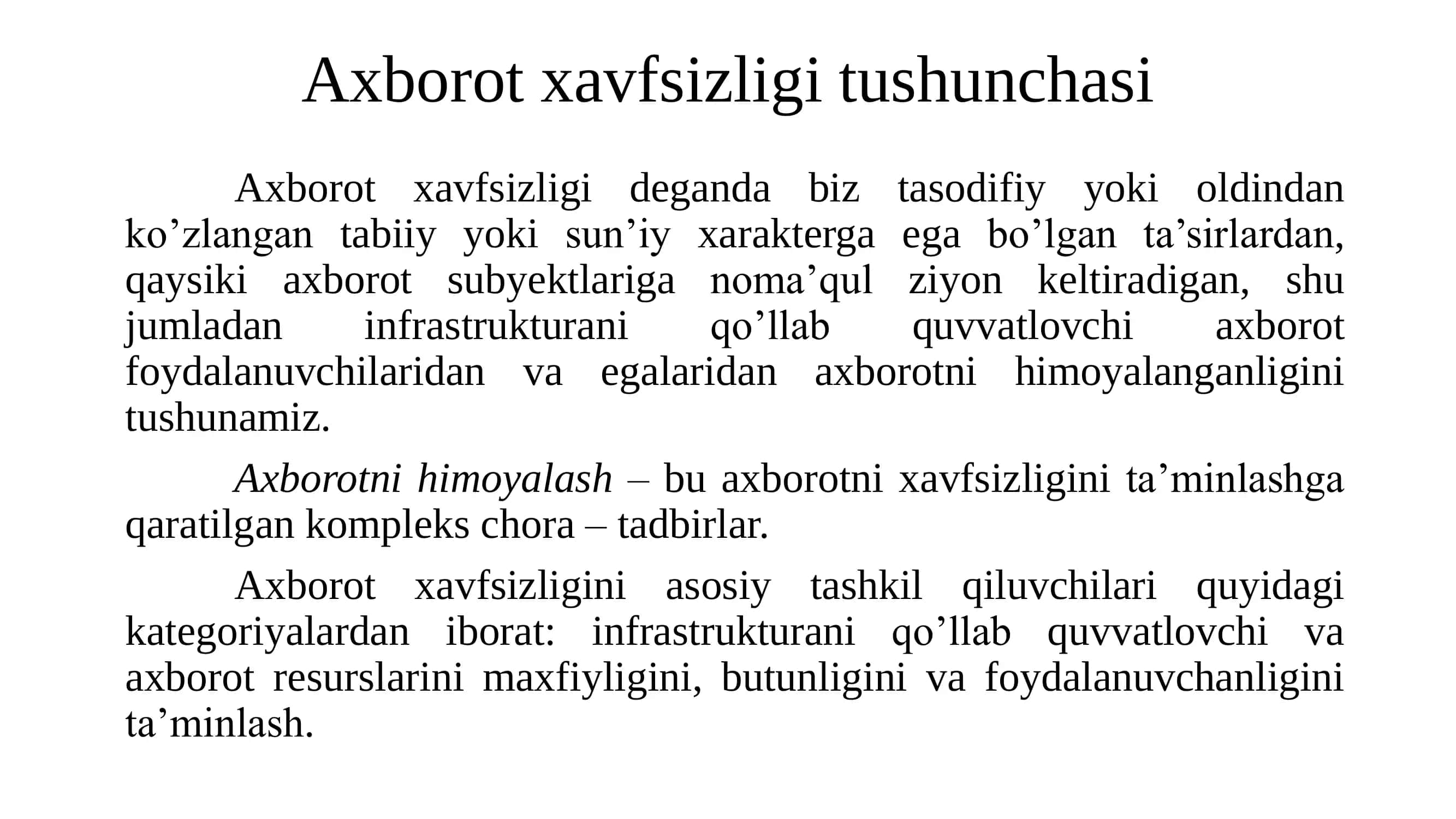 Axborot xavfsizligi 2
