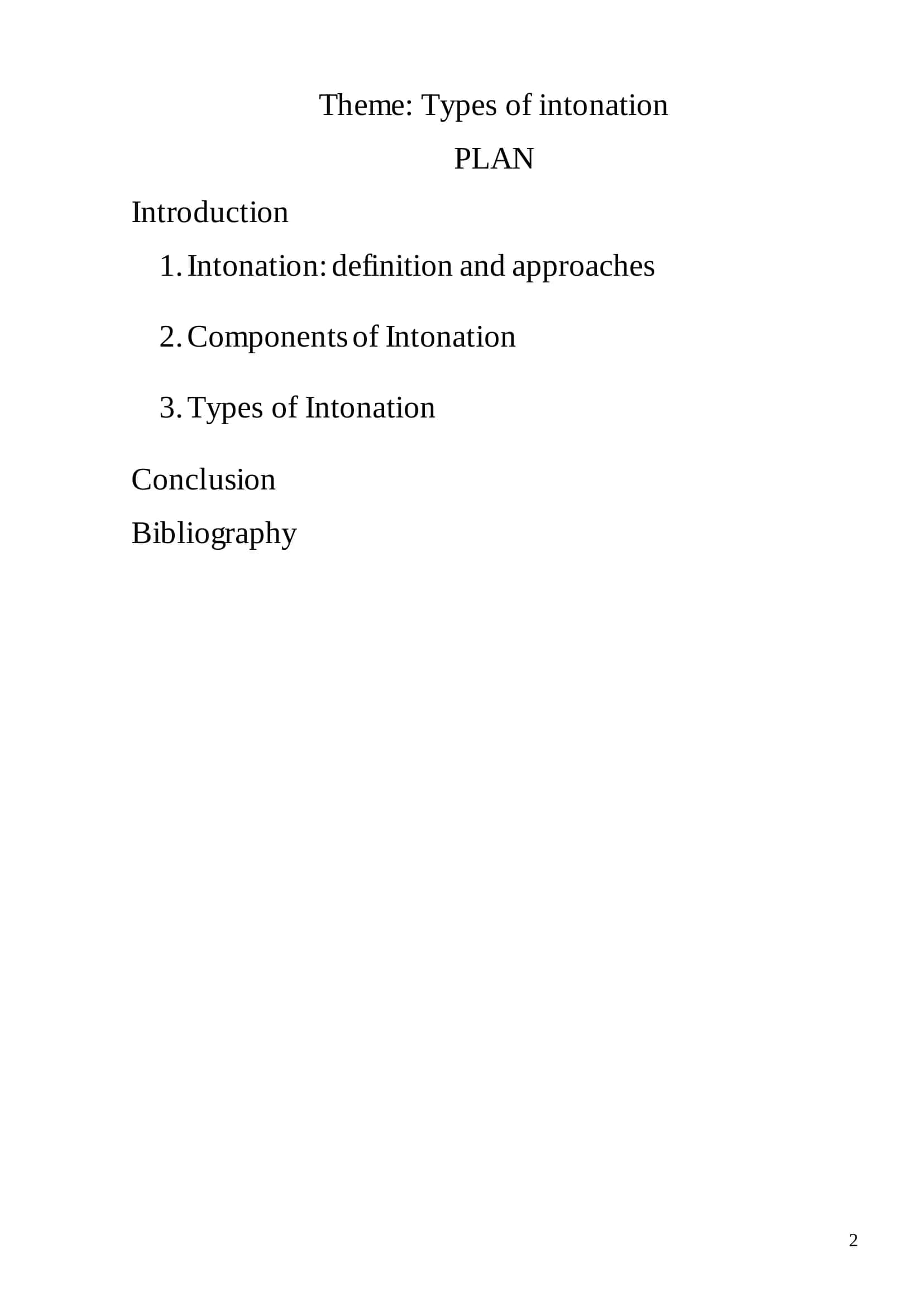 Types of intonation 2