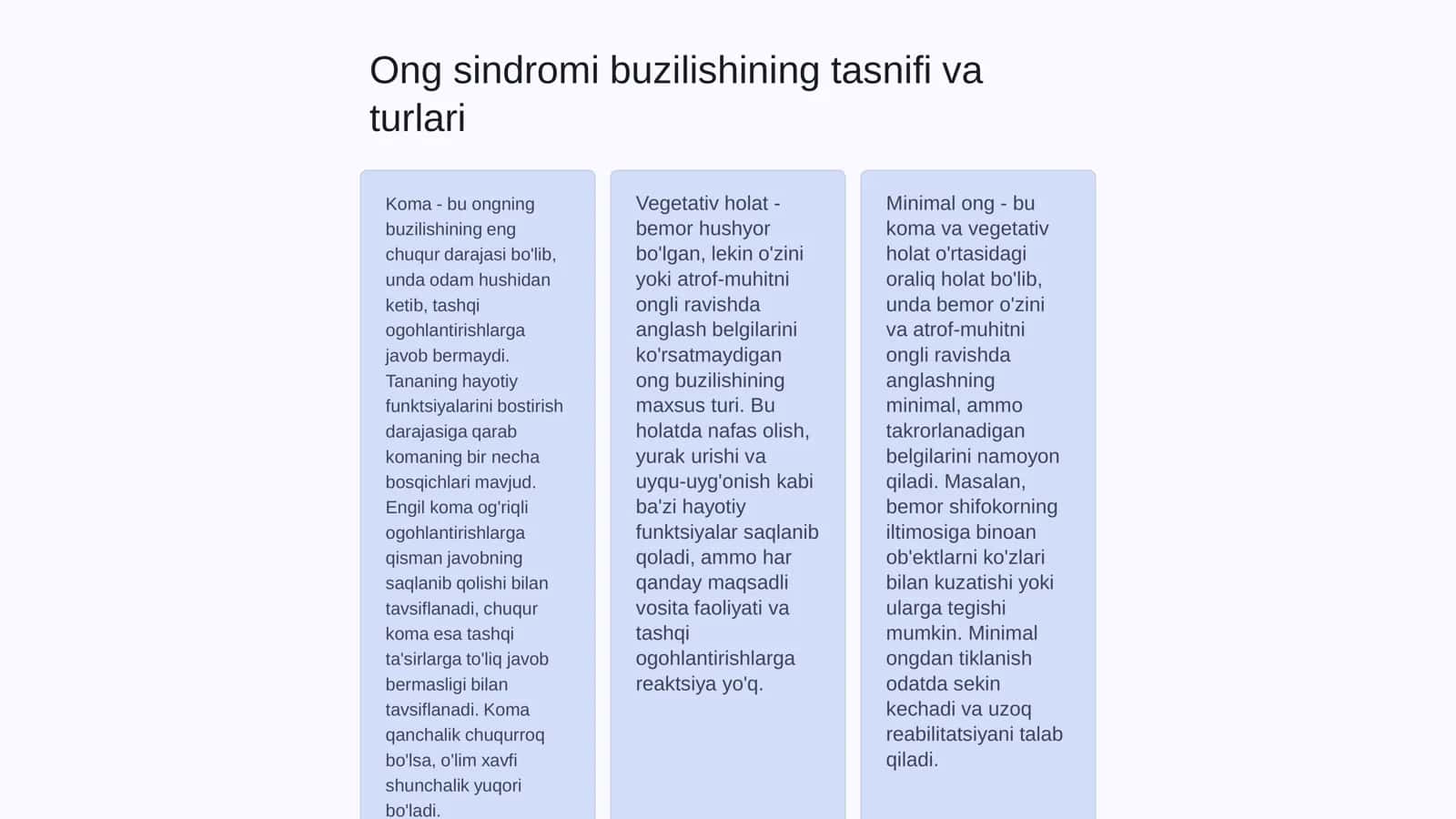Ong buzilishi sindromi 2