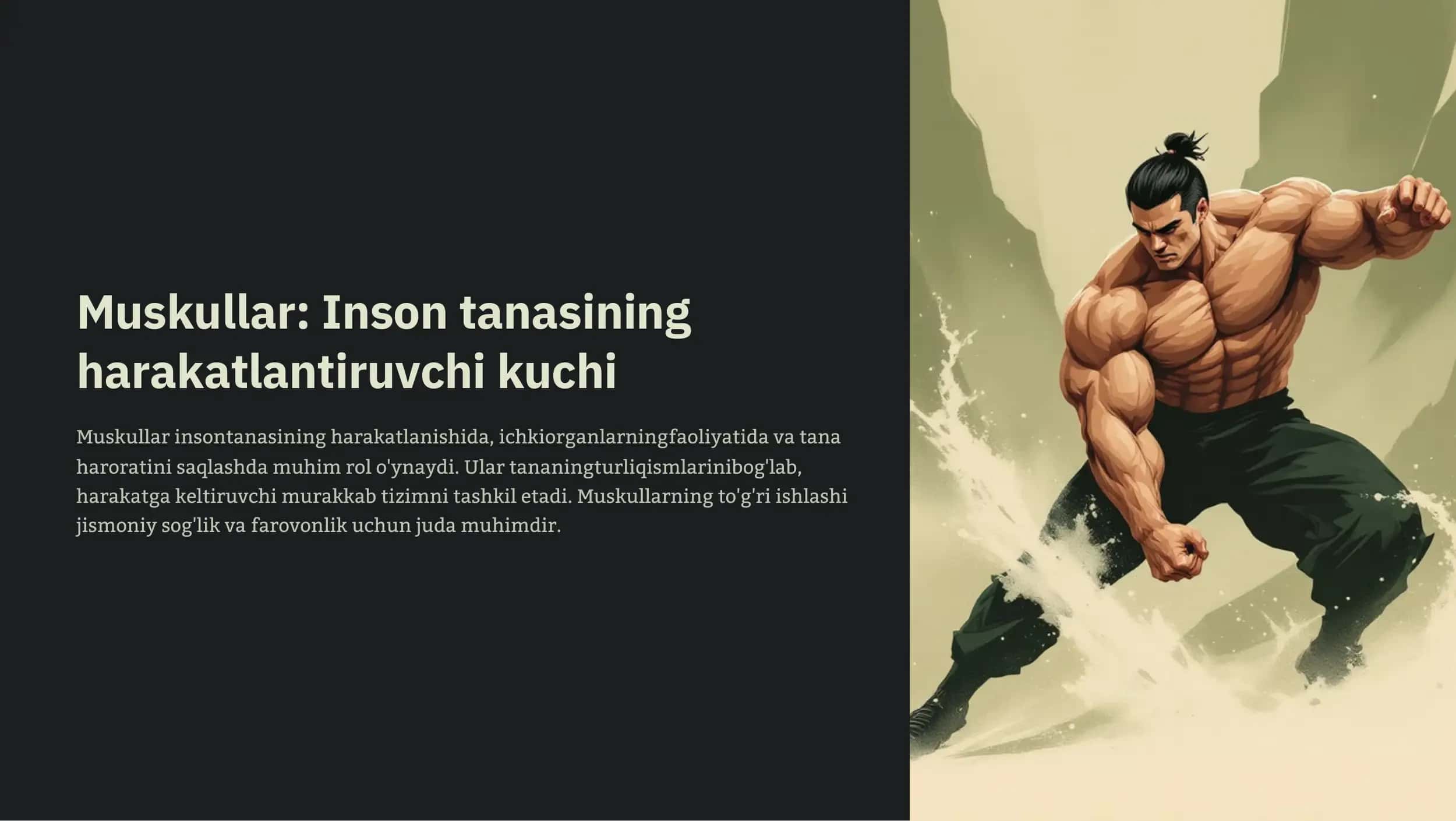 Miologiya: Muskullar tizimi 2