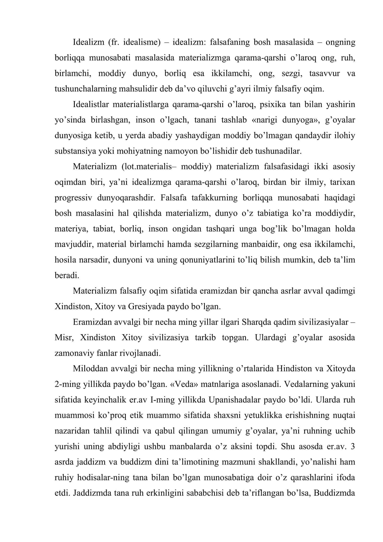 Psixologiyaning dastlabki va o’rta asrlarda rivojlanishi 2