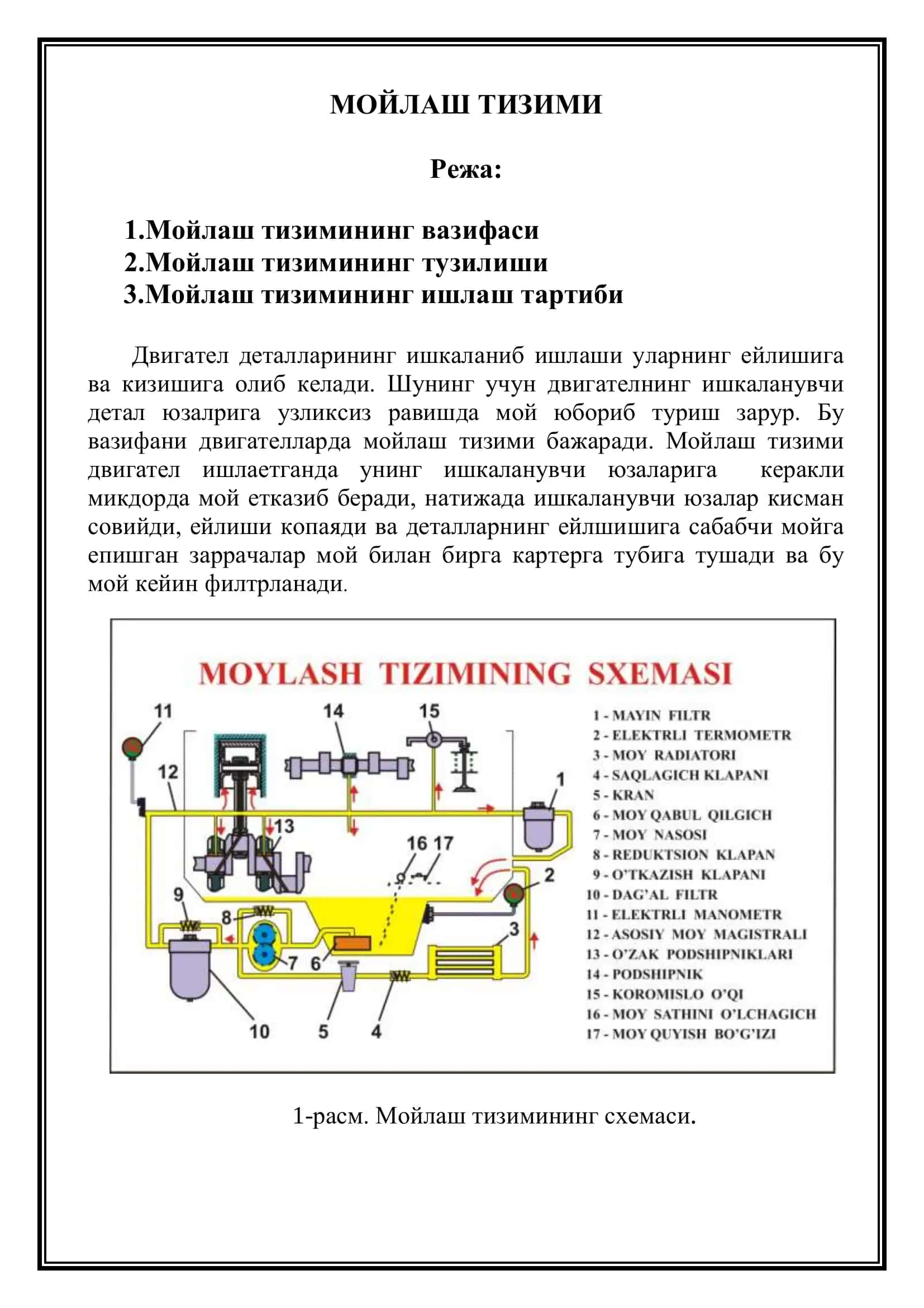 МОЙЛАШ ТИЗИМИ 2