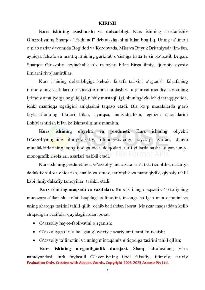 Abu Xomid G‘azzoliy munozara o‘tkazish haqida 2