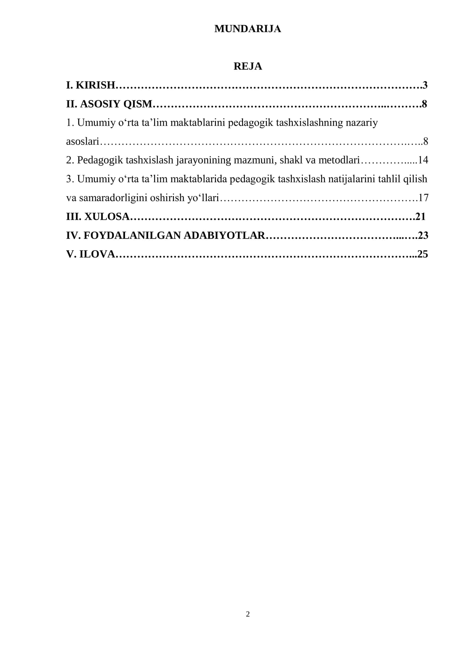 Umumiy oʻrta taʼlim maktablarini pedagogik tashxislash 2