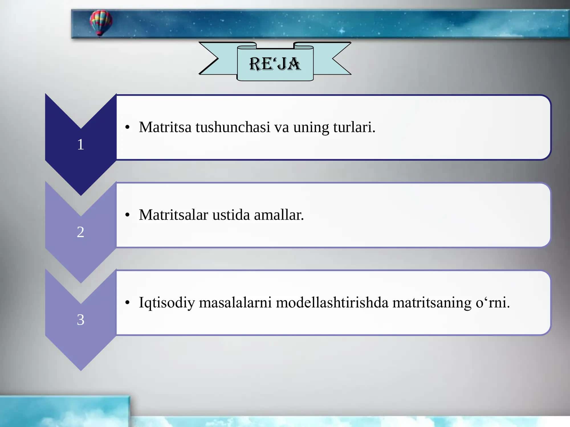 Matritsa va ular 2