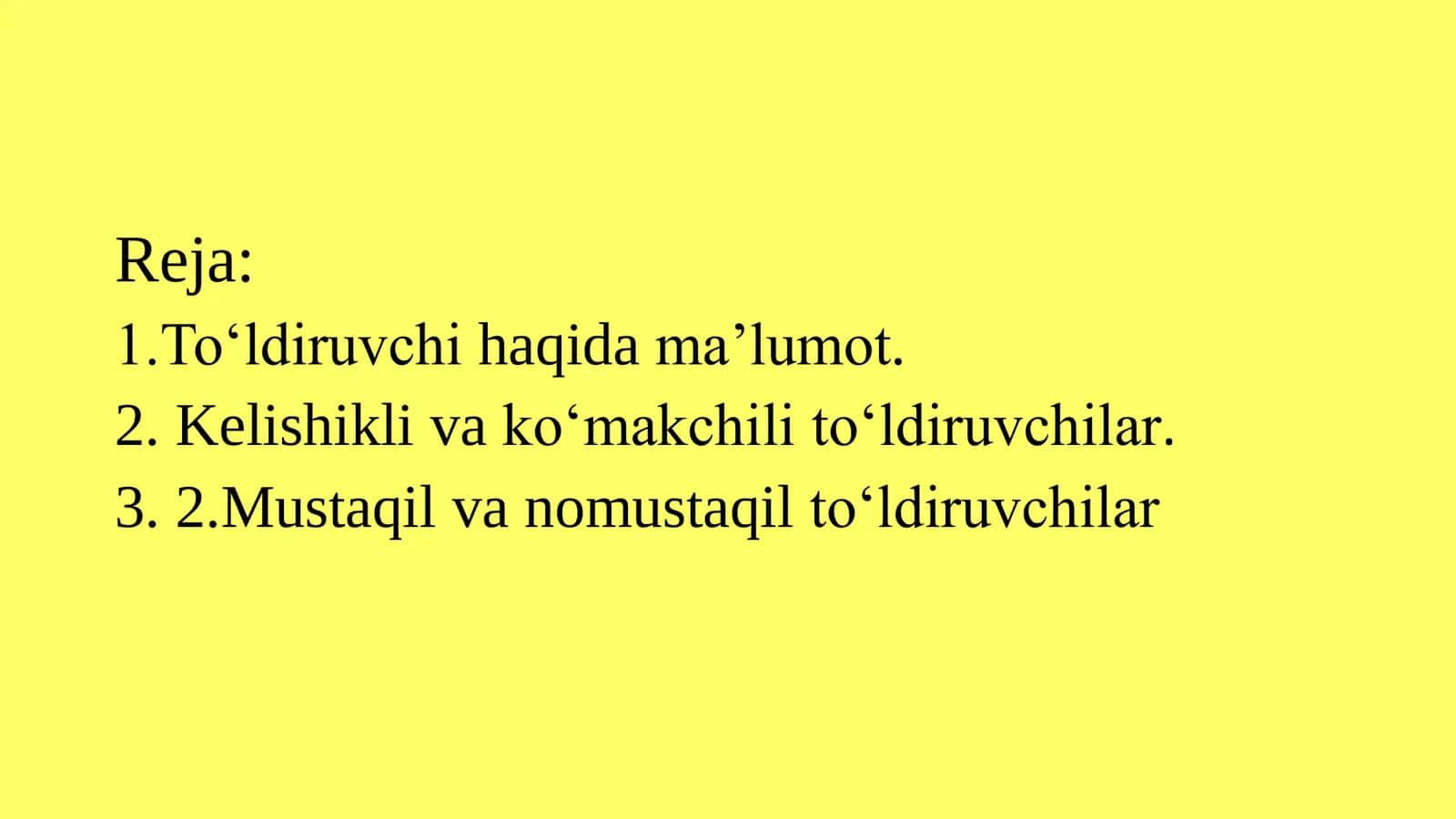 To‘ldiruvchi va uning ifodalanishi 2