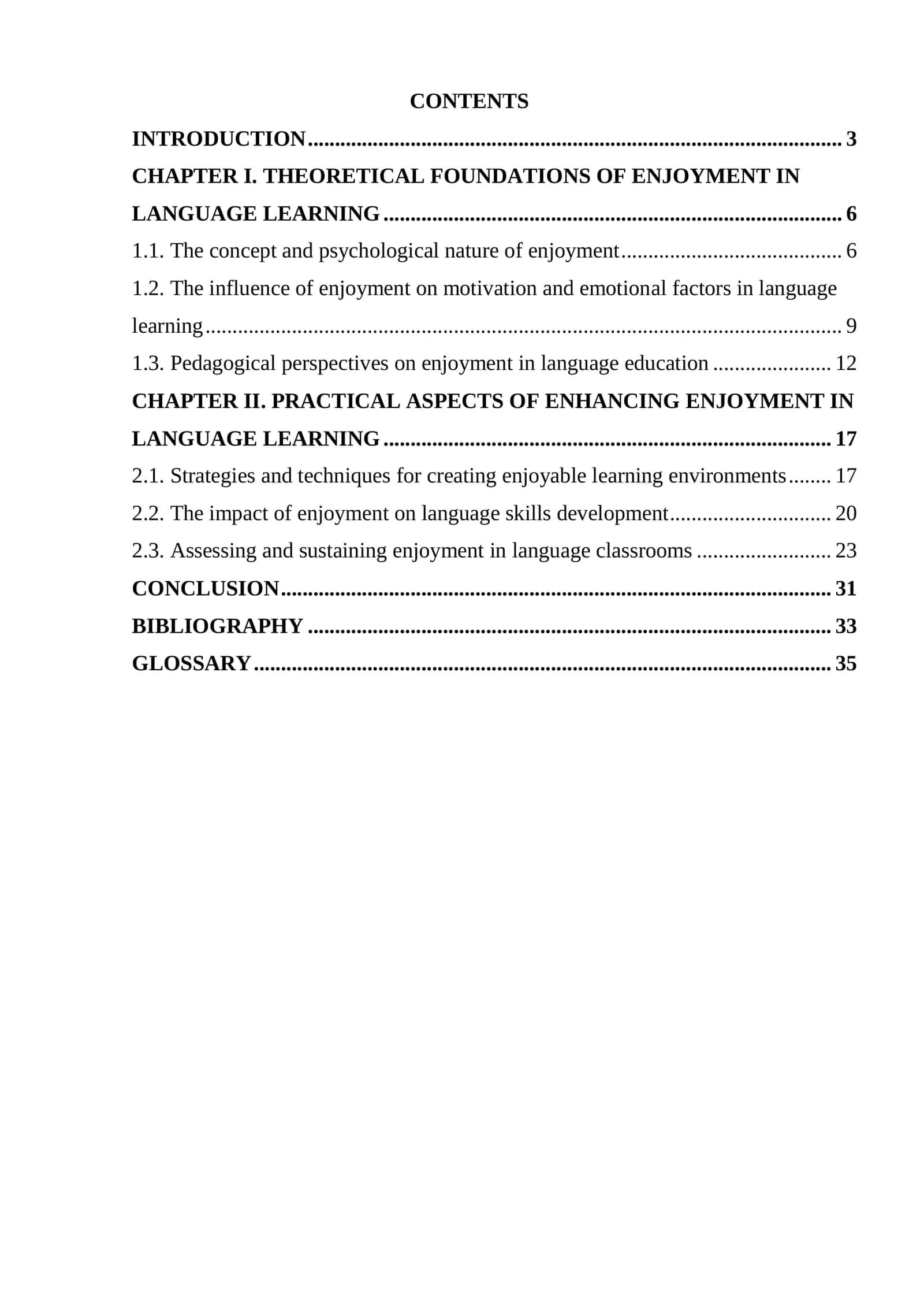 Course Paper: The Role of Enjoyment in Language Learning 2