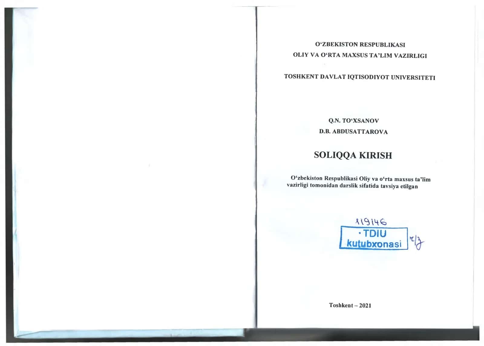 Soliqqa kirish 2
