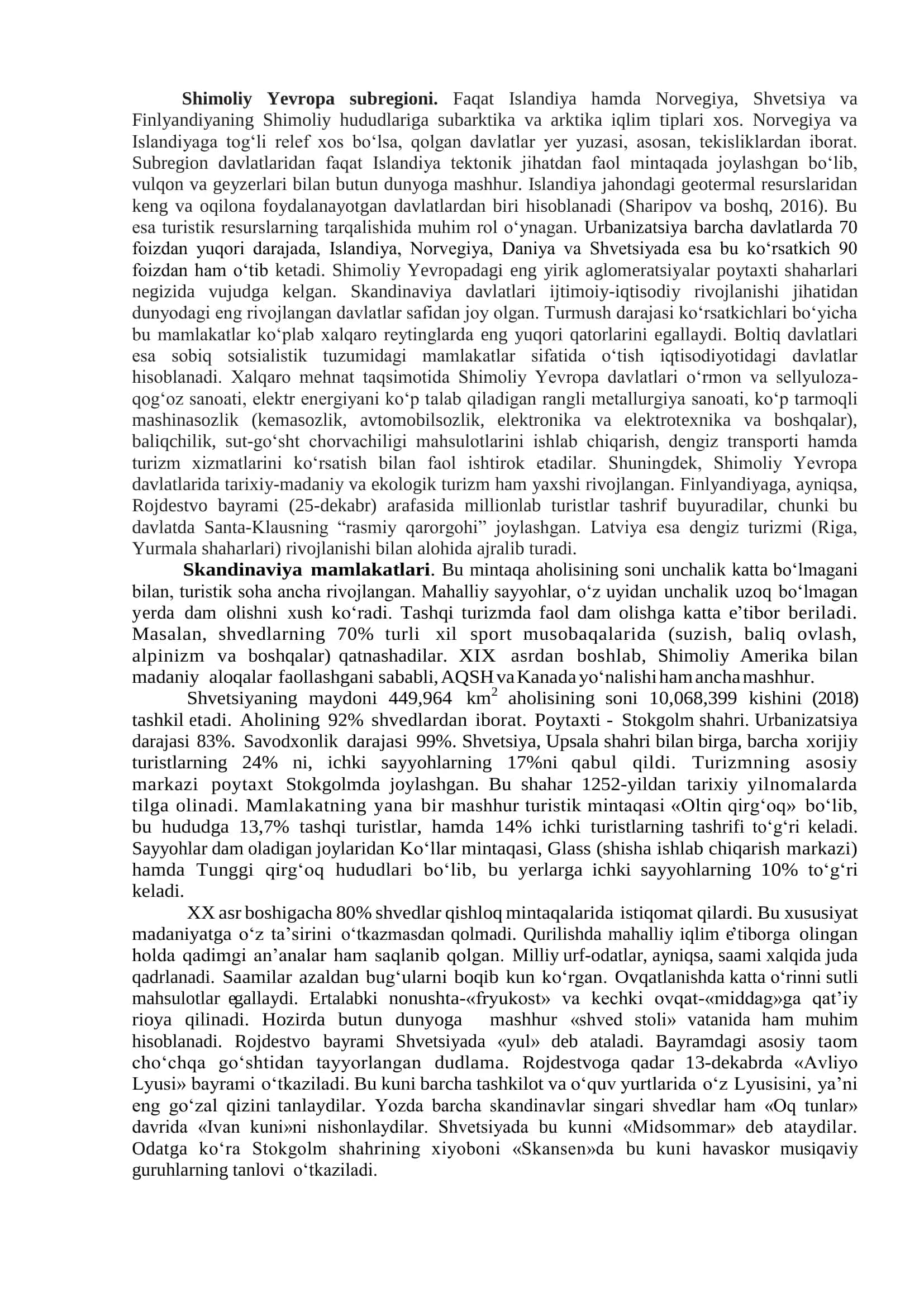 Yevropa regioni turizm geografiyasi 2