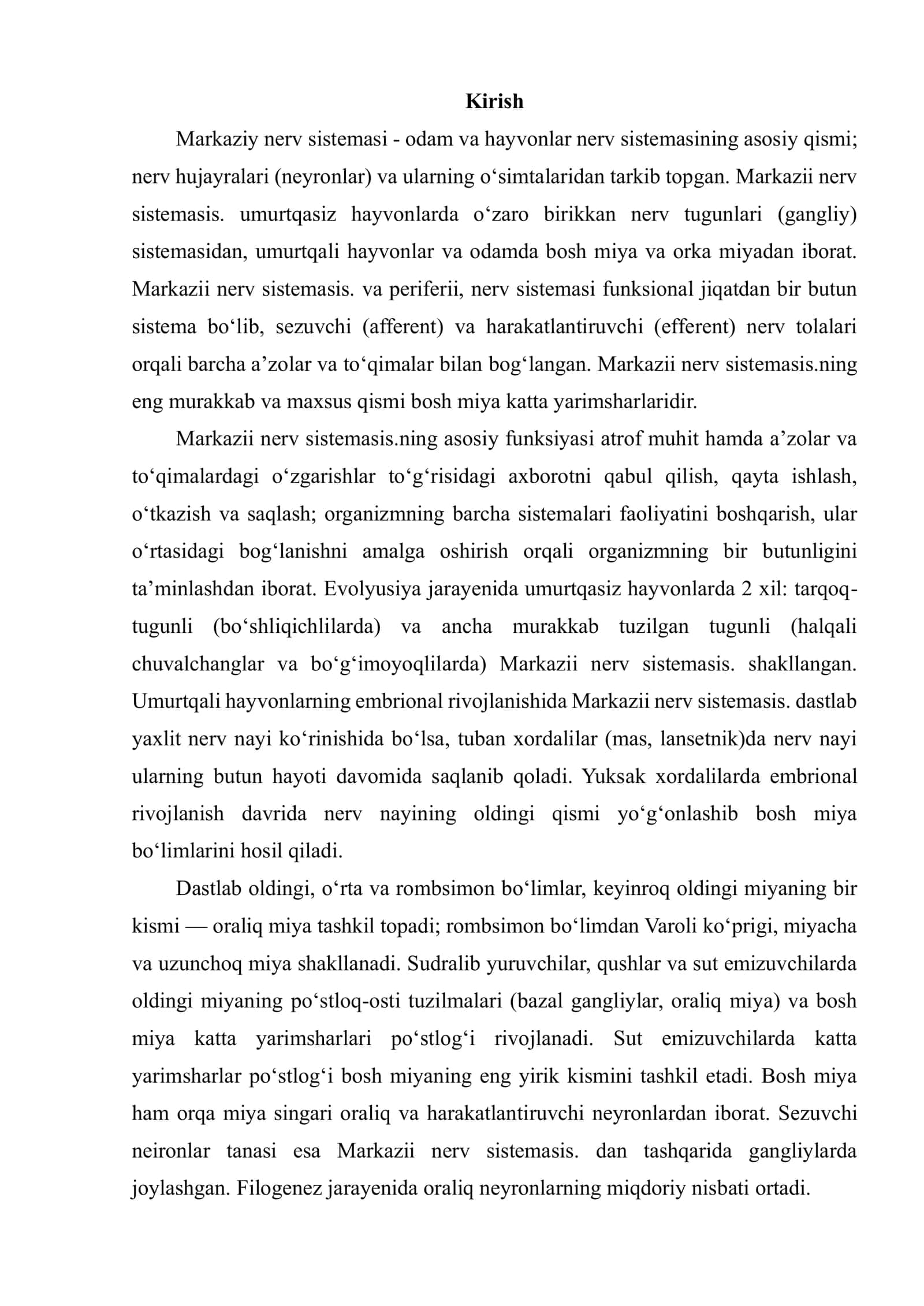 MARKAZIY NERV SISTEMASINING YOSHGA OID HUSUSIYATLARI 2