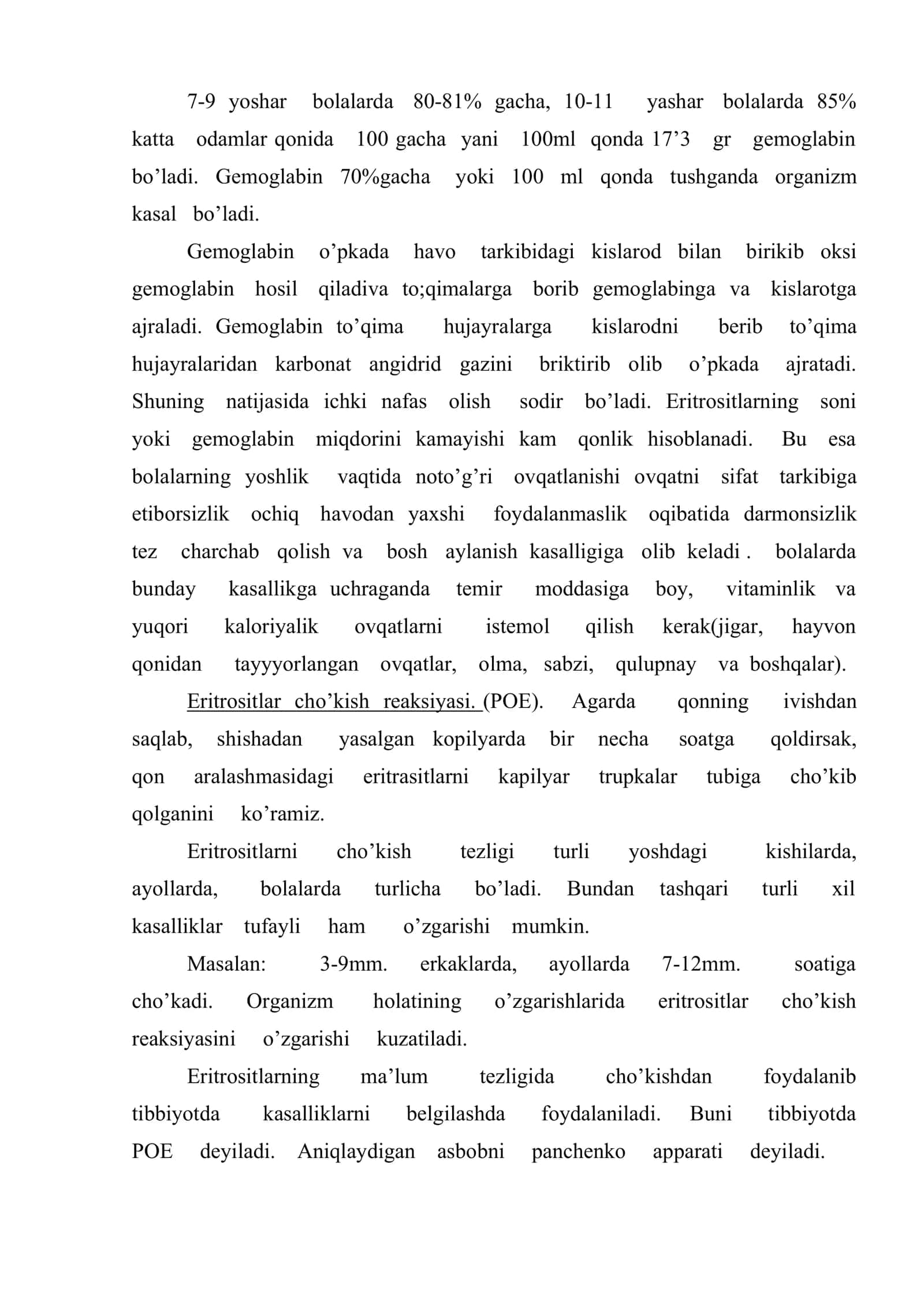 Qon aylanish organizmning yosh xususiyatlari 2