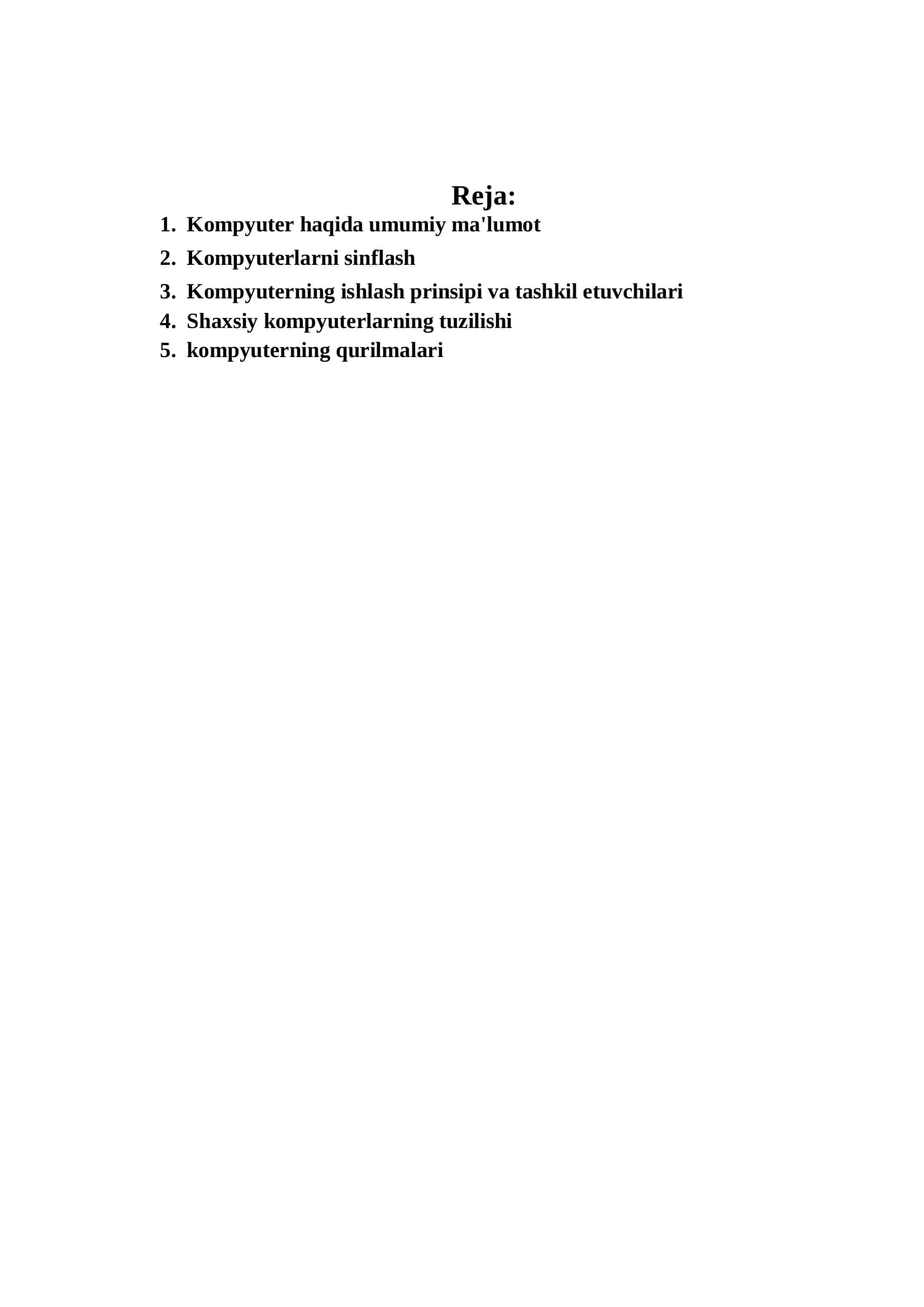 KOMPYUTERLARNING TEXNIK TA'MINOTI 2