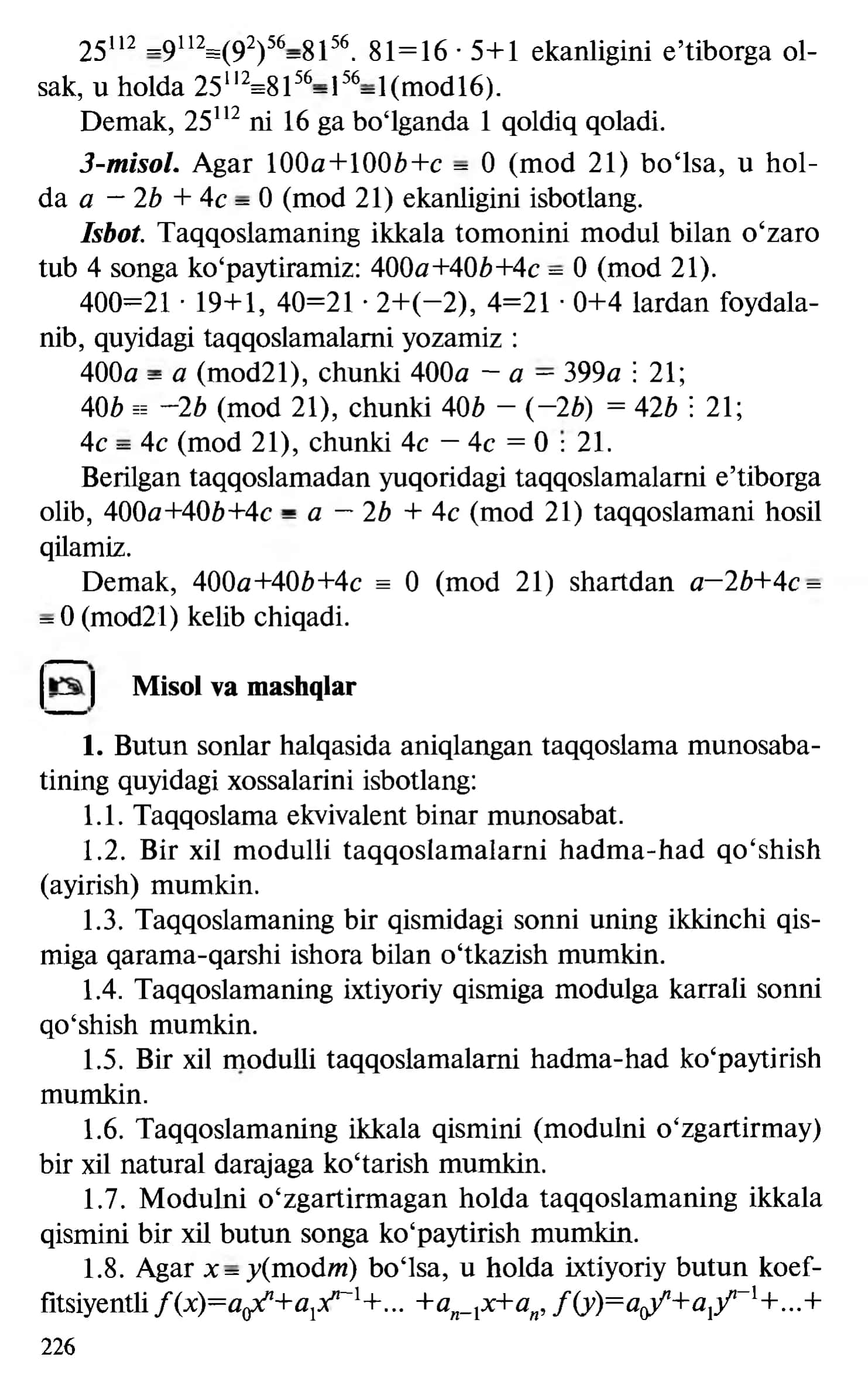 XII MODUL. TAQQOSLAMALAR 2