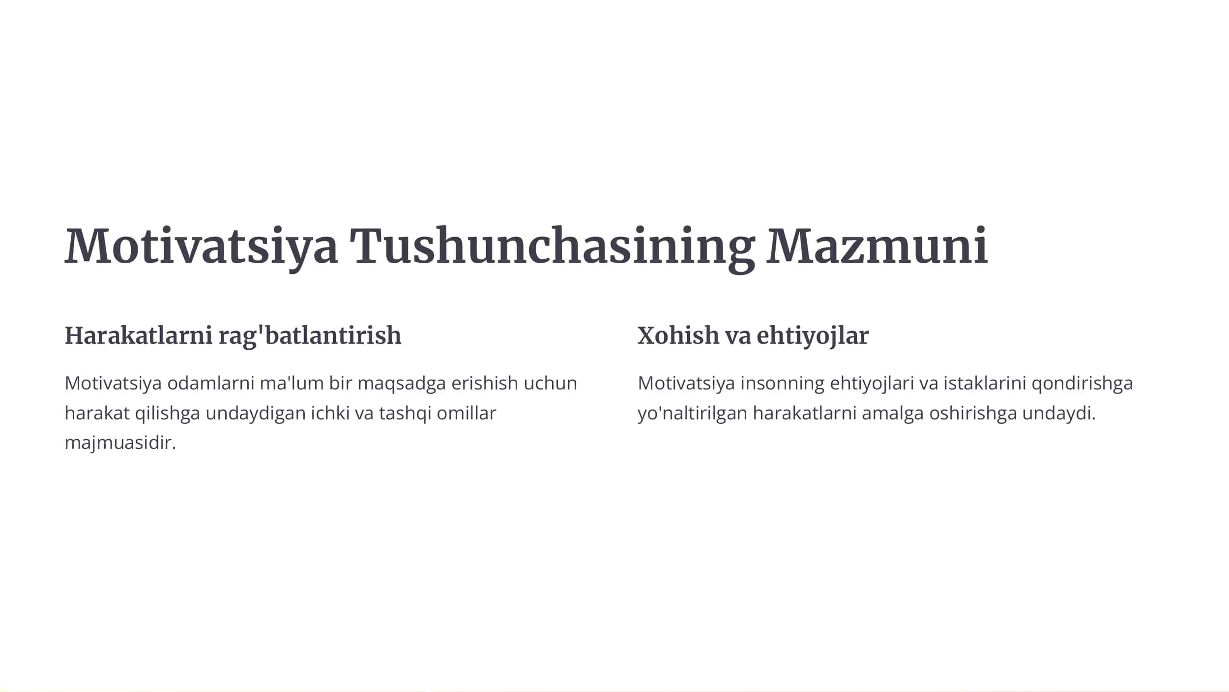 Motivatsiya: Metodolik Yondashuvlar 2