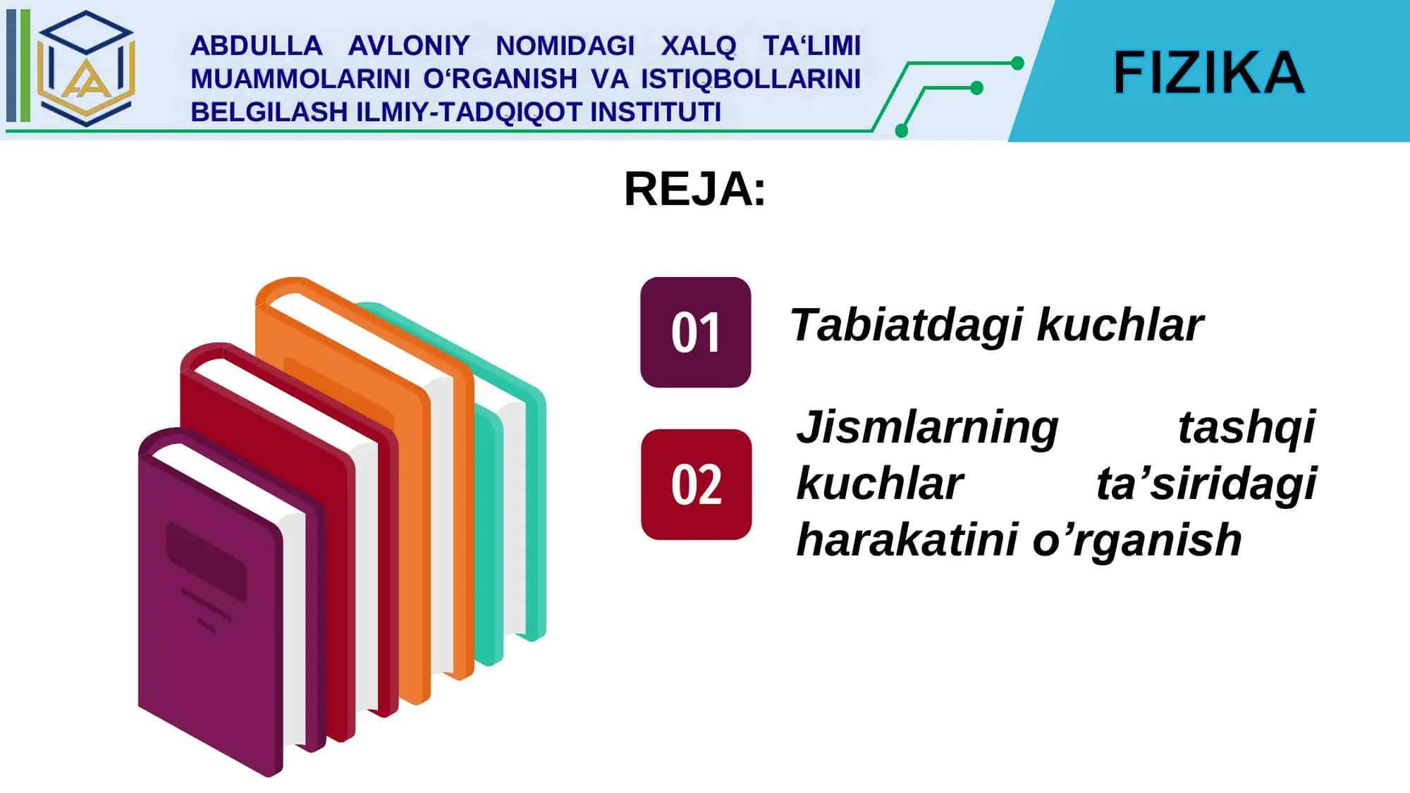 TABIATDAGI KUCHLAR VA ULAR TA`SIRIDA JISMLARNING HARAKATI 2