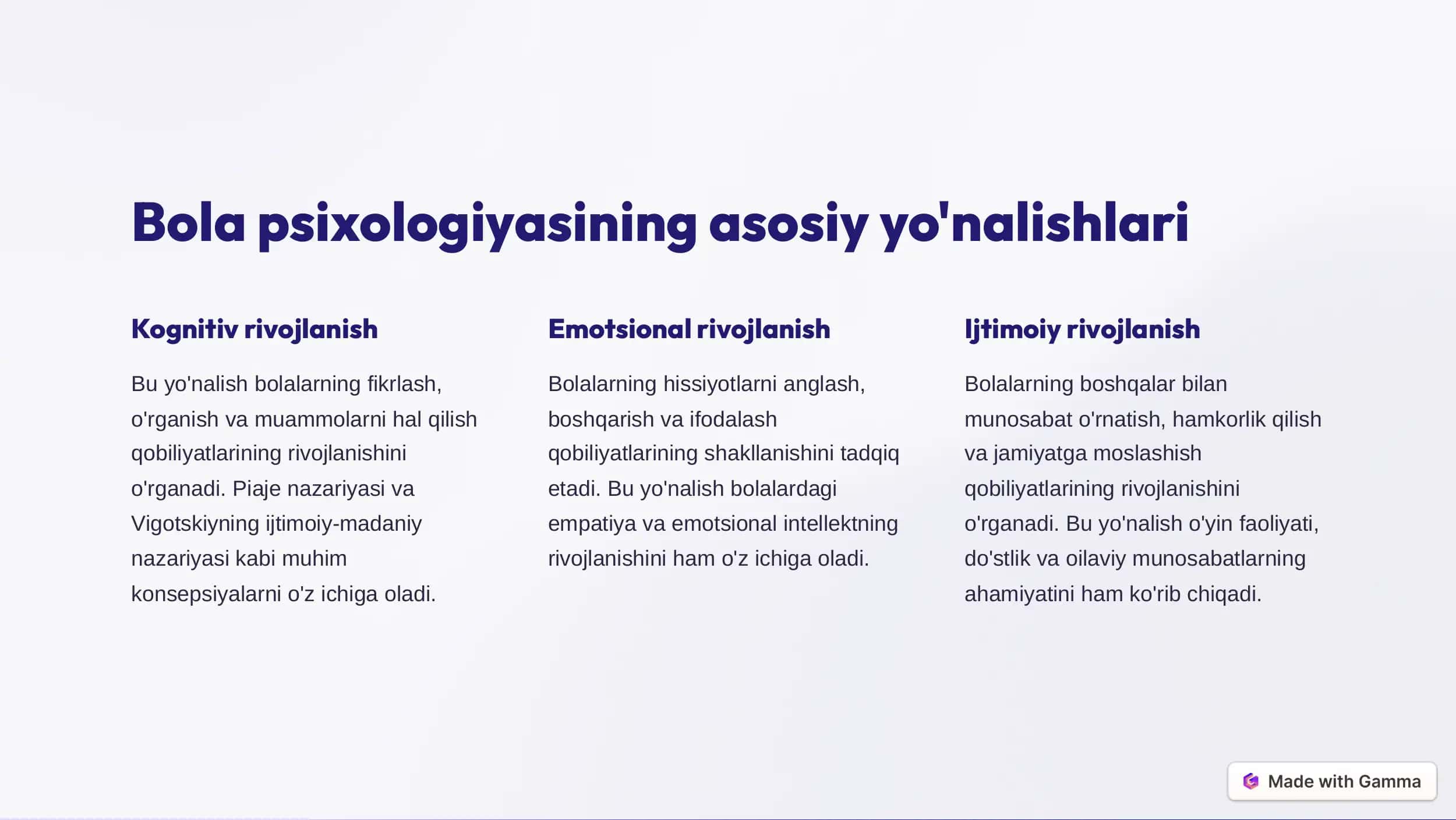 Bola psixologiyasi 2