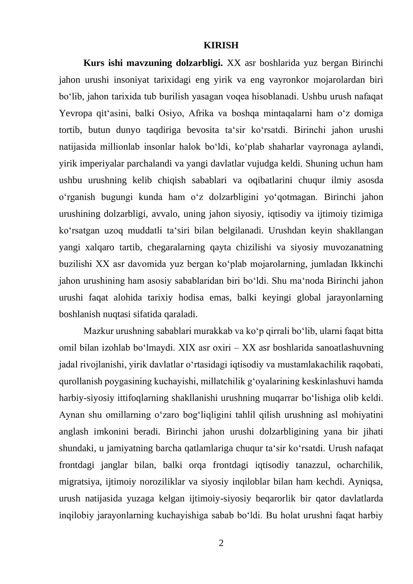 1 chi jahon urushi sabablari va oqibatlari 2