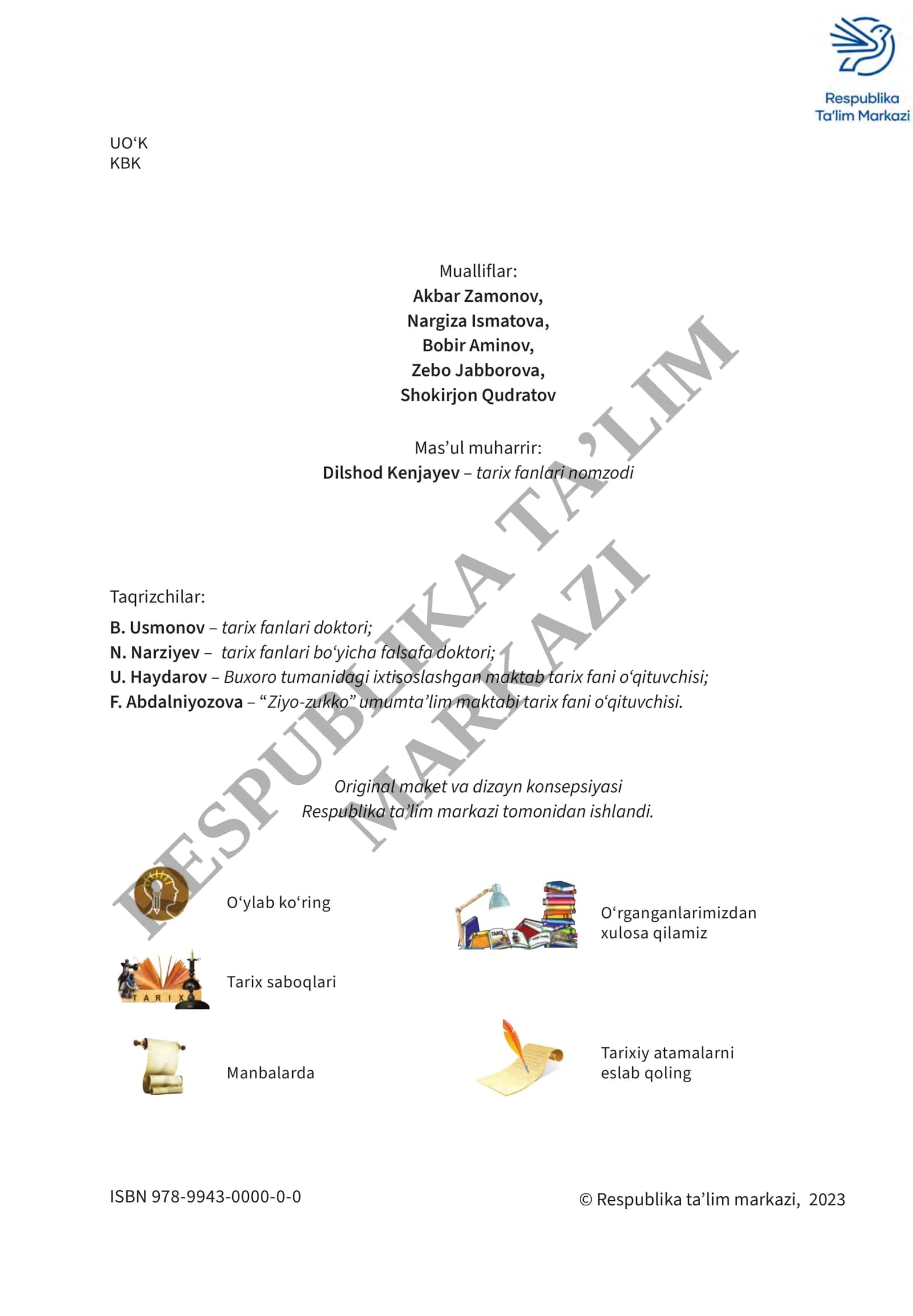 TARIXI Umumta’lim maktablarining 8-sinf o‘quvchilari uchun darslik 2